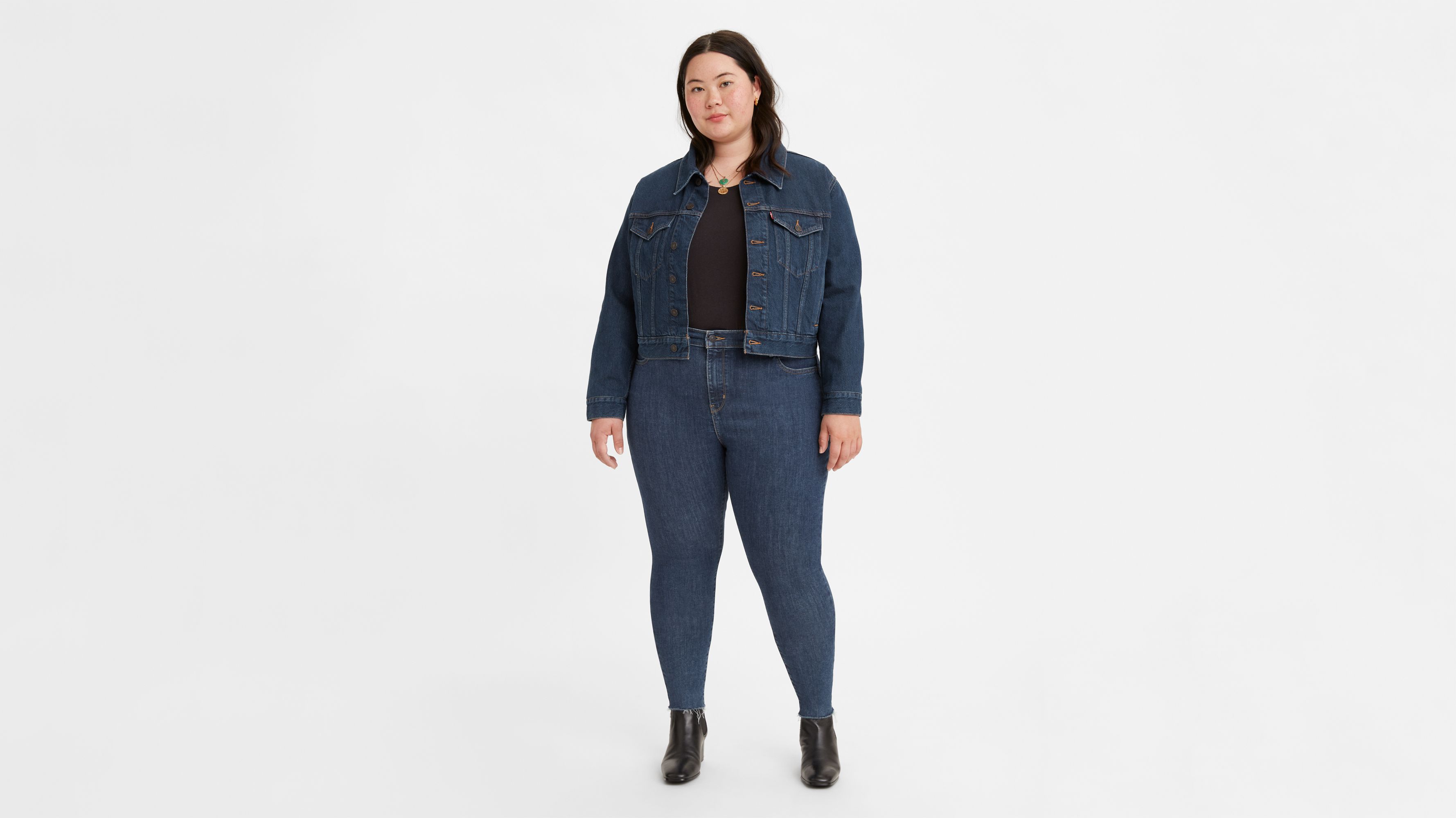 720™ High Rise Super Skinny Jeans (plus) - Blue | Levi's® AL