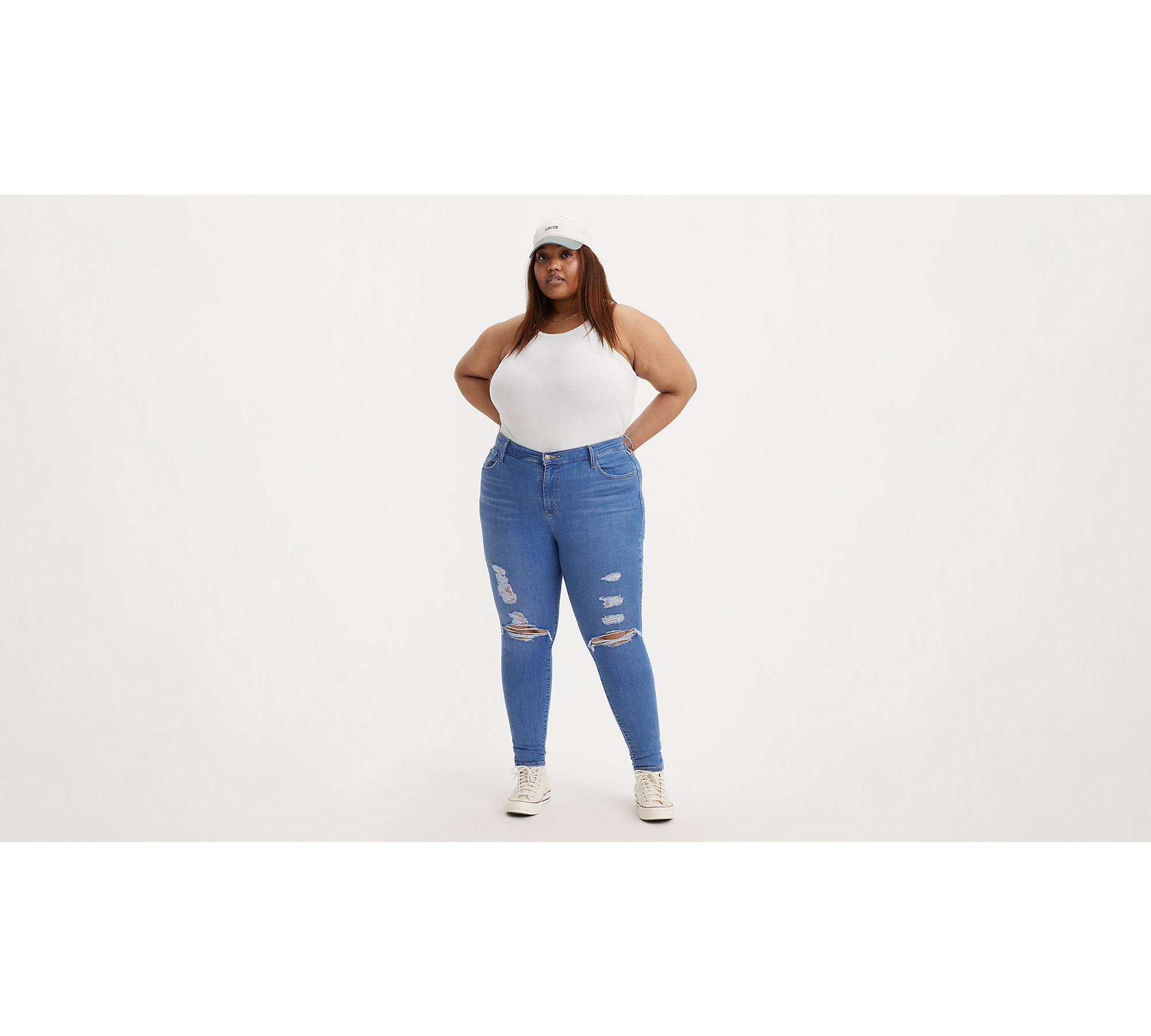 720 High Rise Super Skinny Women's Jeans (plus Size) - Medium Wash