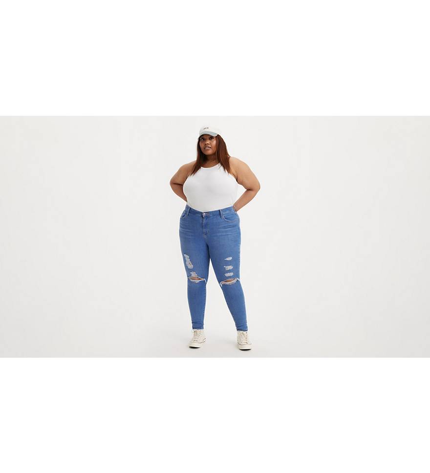 Jeans for Women Plus Size Women's Jeans Plus High Waist Ripped