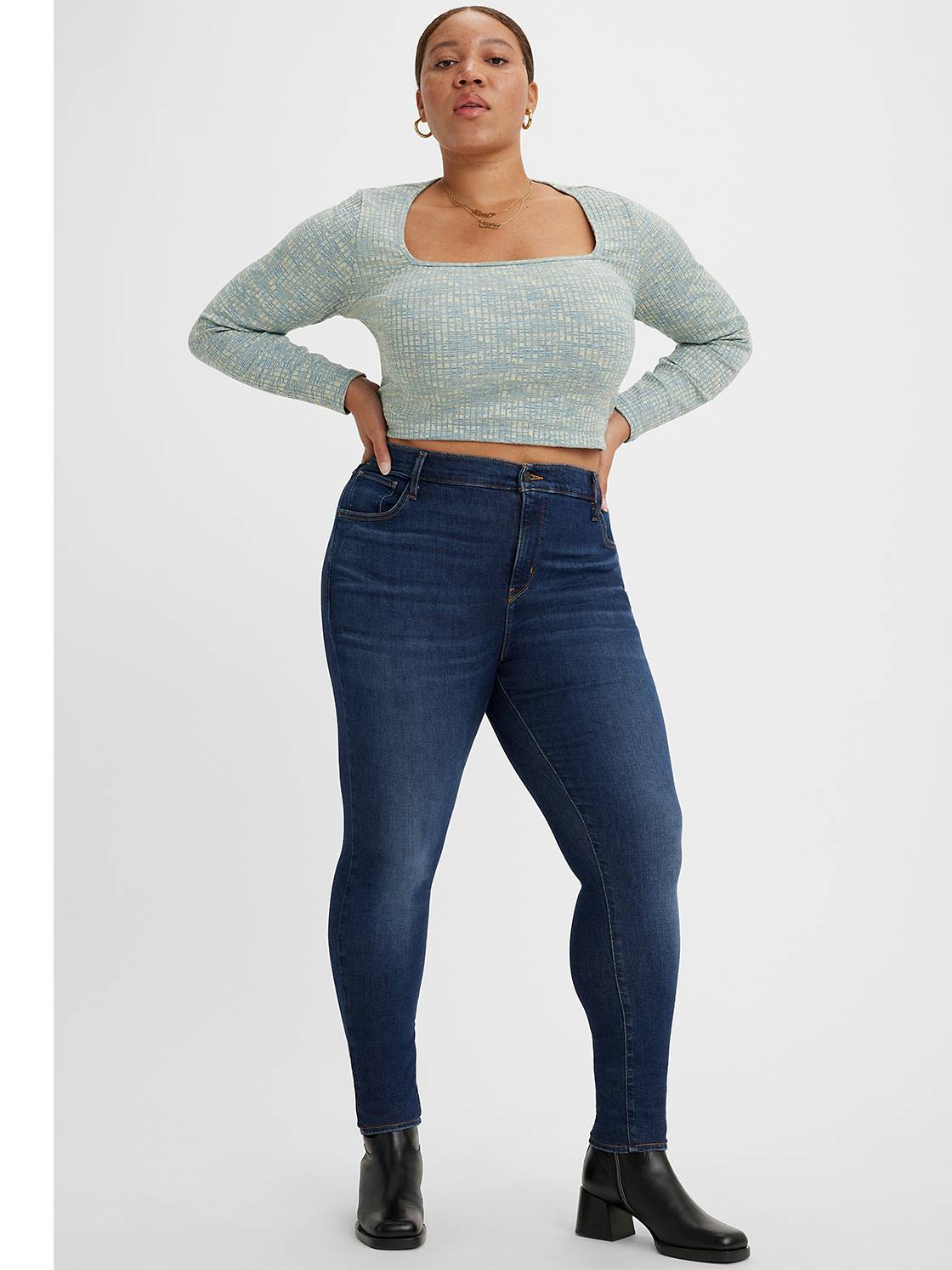 720™ High Rise Super Skinny Jeans (Plus Size) 1