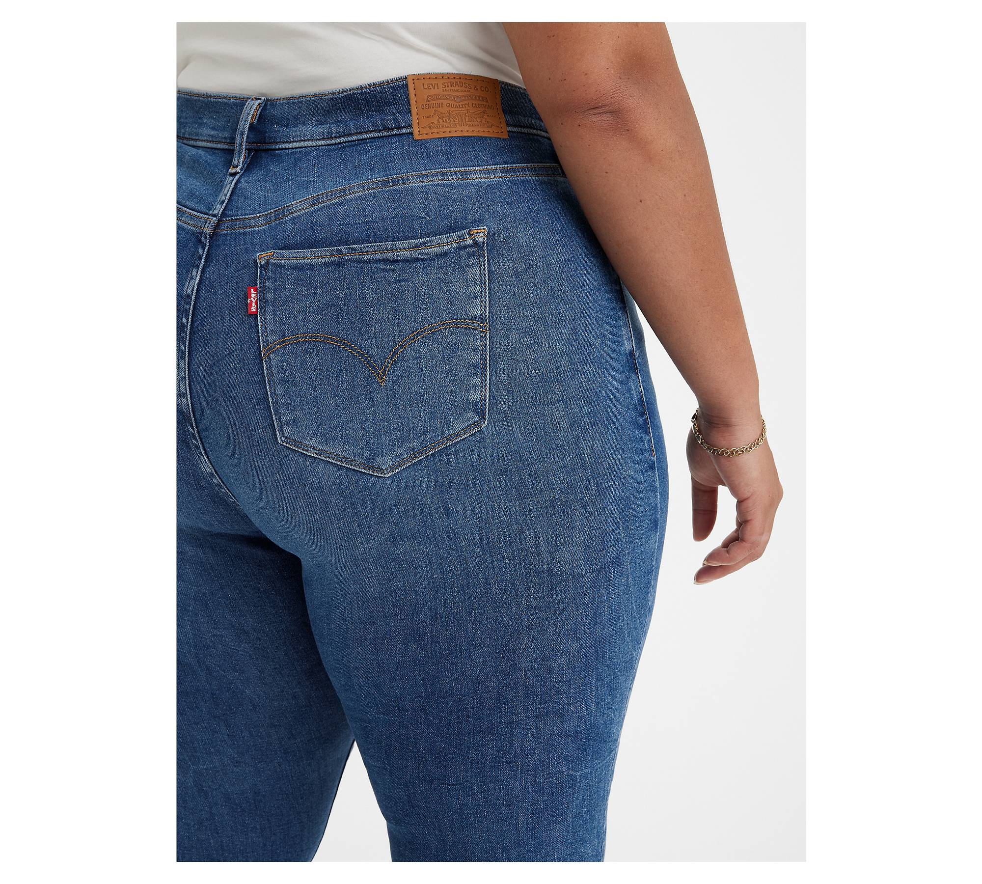 720™ High Rise Super Skinny Jeans (plus Size) - Blue | Levi's® HU