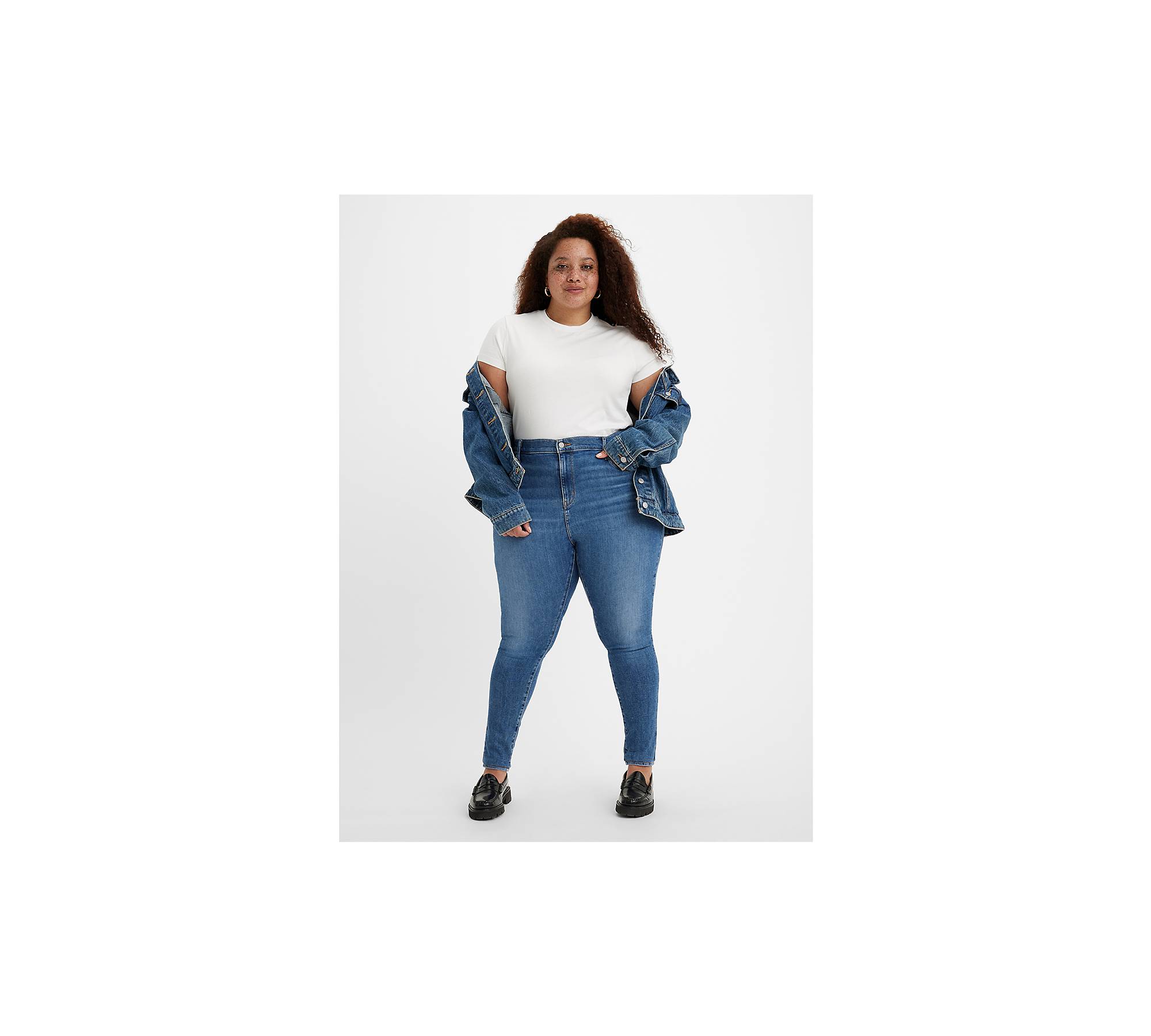 720™ High Rise Super Skinny Jeans (plus Size) - Blue | Levi's® IE