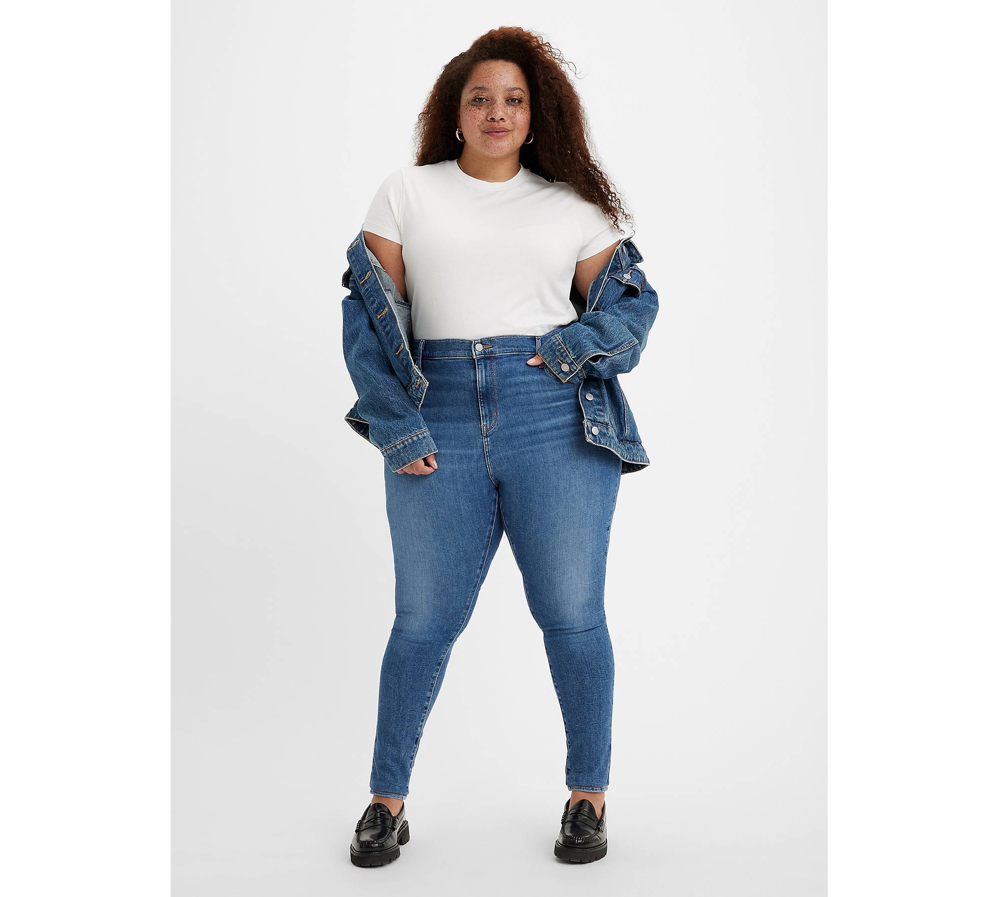 720™ High Rise Super Skinny Jeans (plus Size) - Blue | Levi's® IE