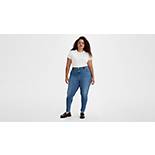720™ Super Skinny jeans med hög midja (plusstorlek) 5