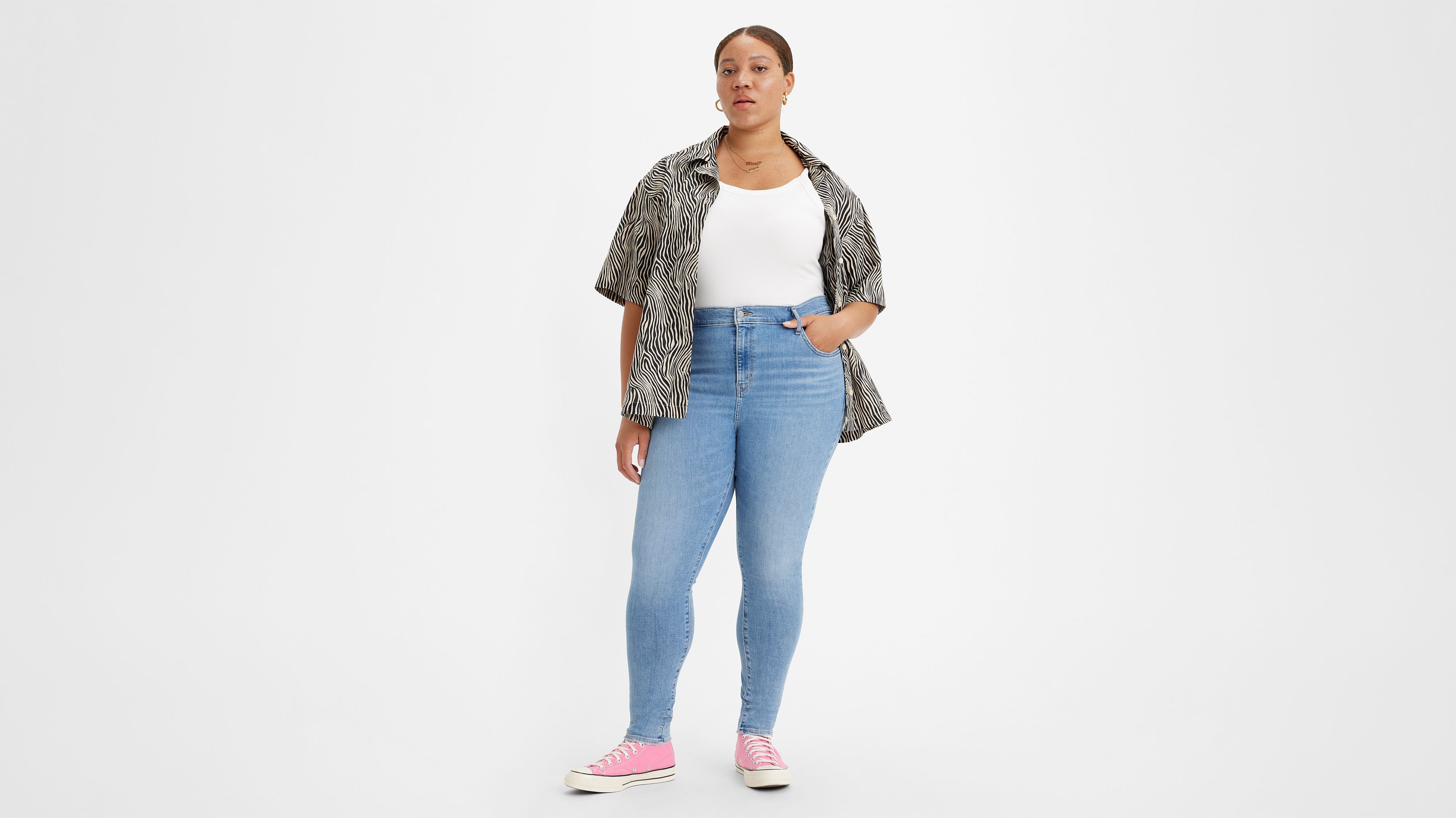 720™ High Rise Super Skinny Jeans (Plus Size) 5
