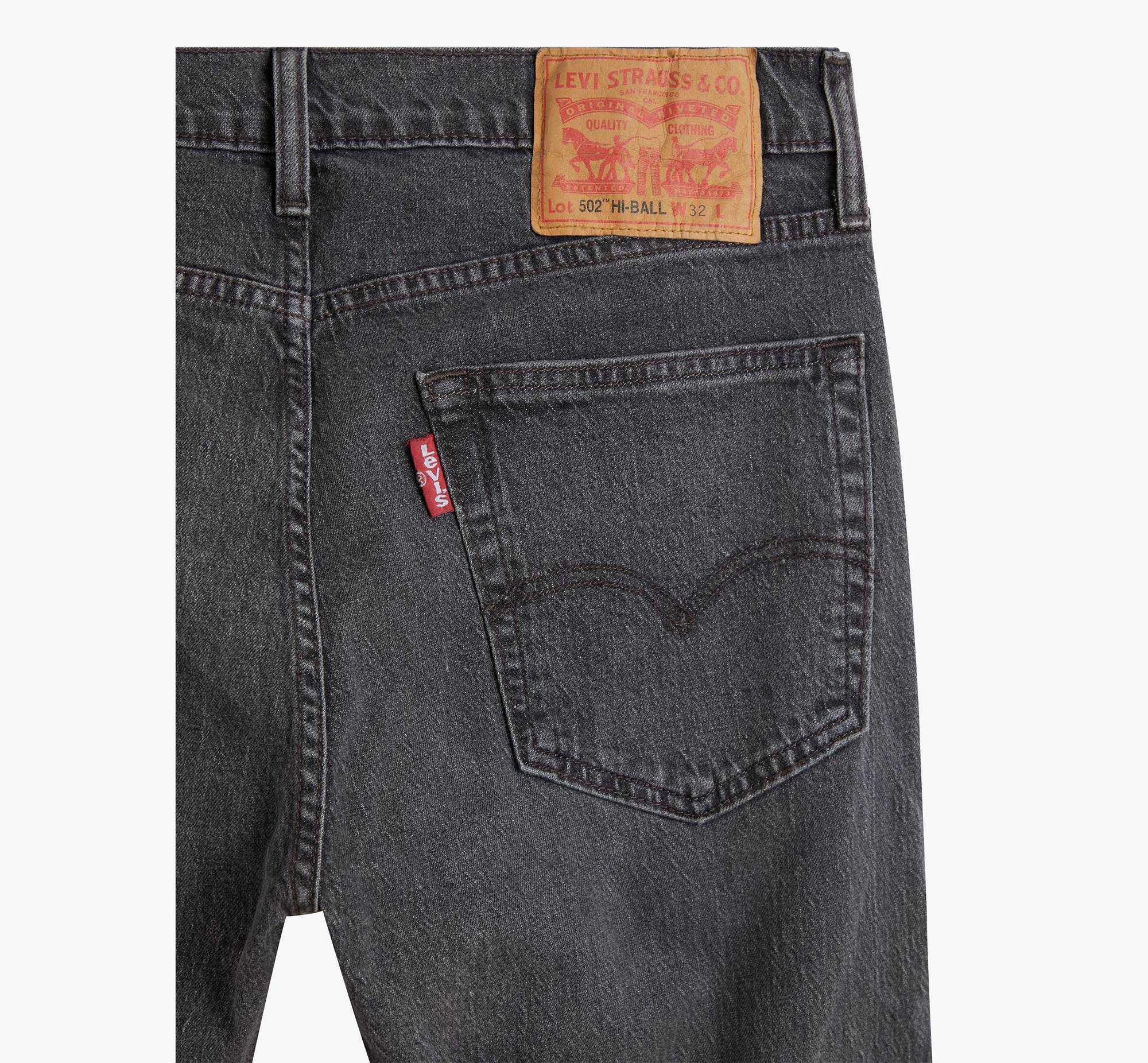502™ Tapered Hi-ball Jeans - Black | Levi's® GR