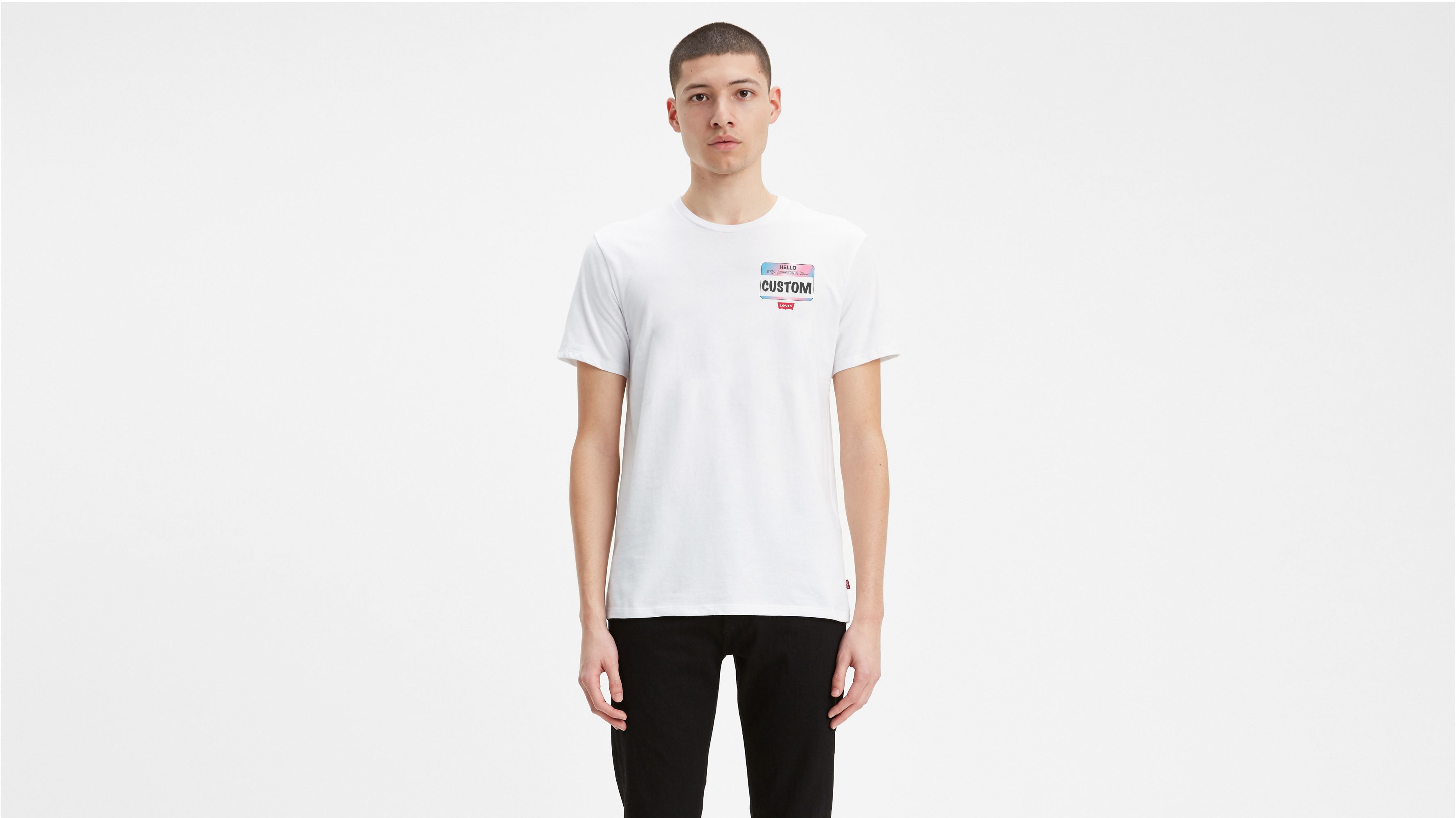 Men's Blank Artist T-shirt - White 
