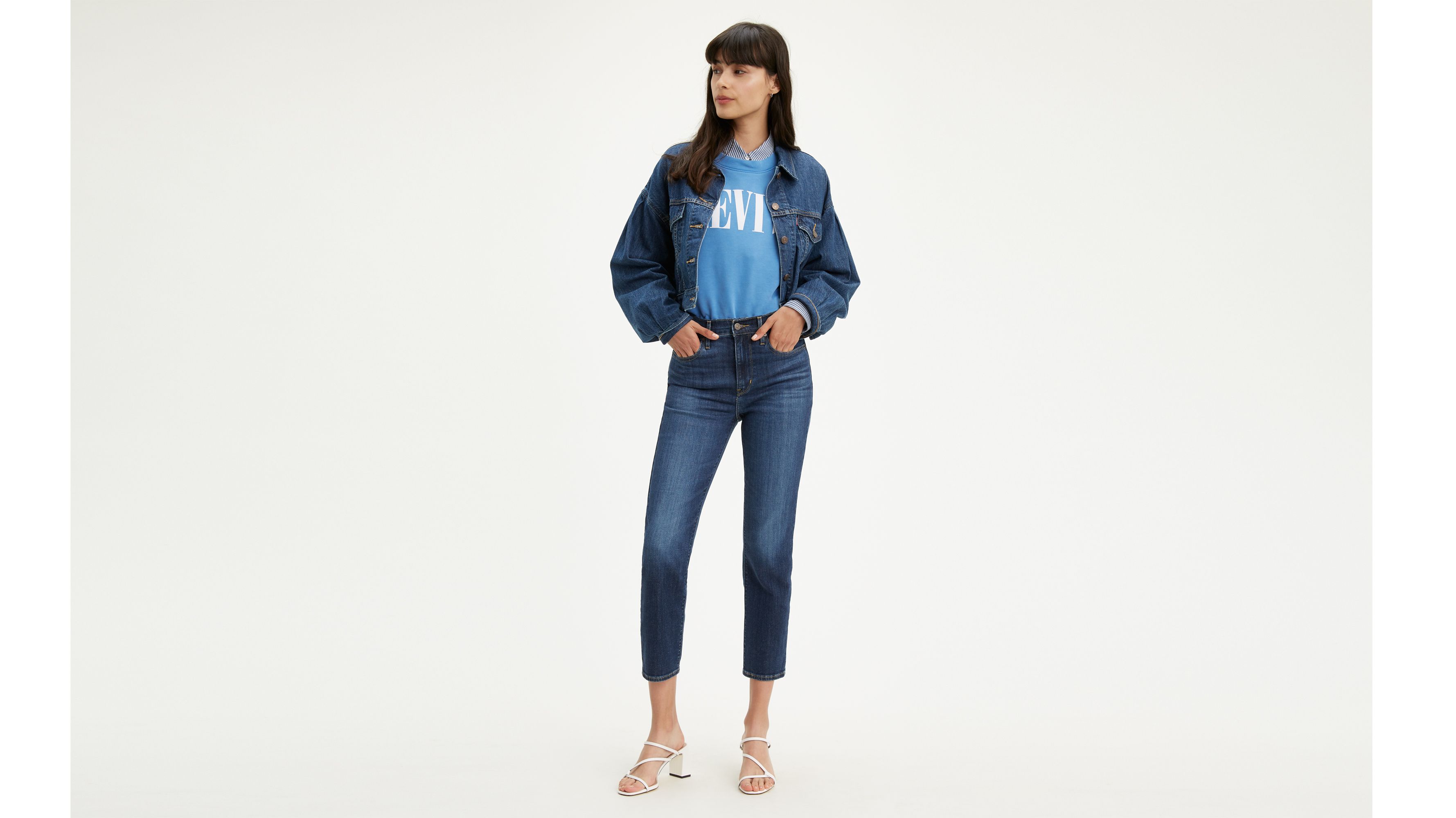 724 High Rise Slim Straight Crop Women's Jeans 4