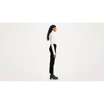 The Naya Black Tummy Control High Rise Straight Leg Jeans by RFM