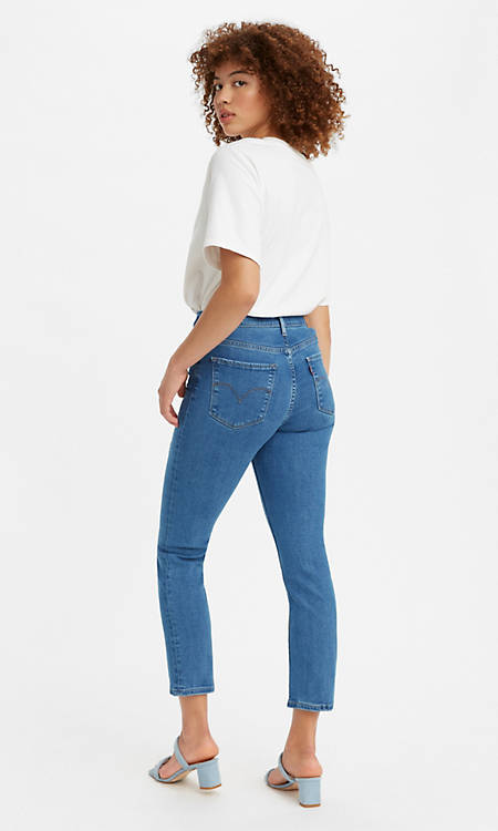 Levi's Women's 724 High Rise Straight Crop Jeans 