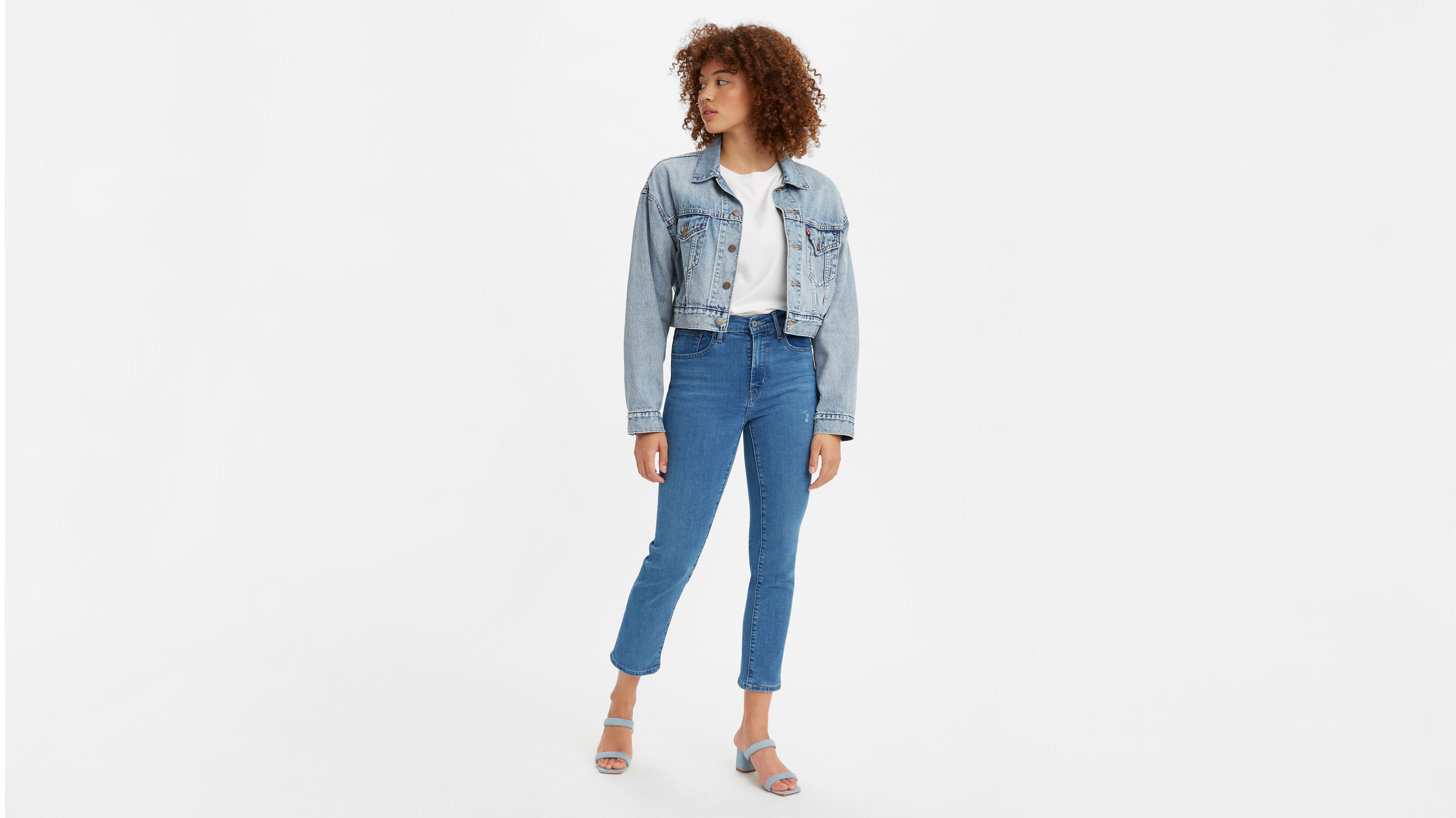 724 High Rise Slim Straight Cropped Women's Jeans 1