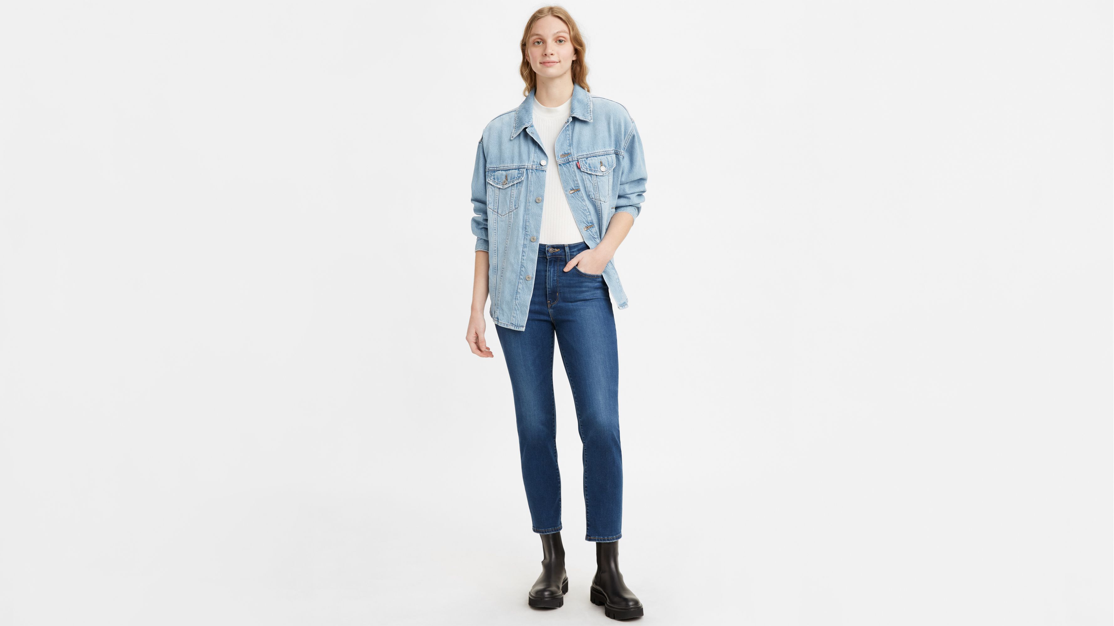 724 High Rise Slim Straight Crop Women's Jeans 1