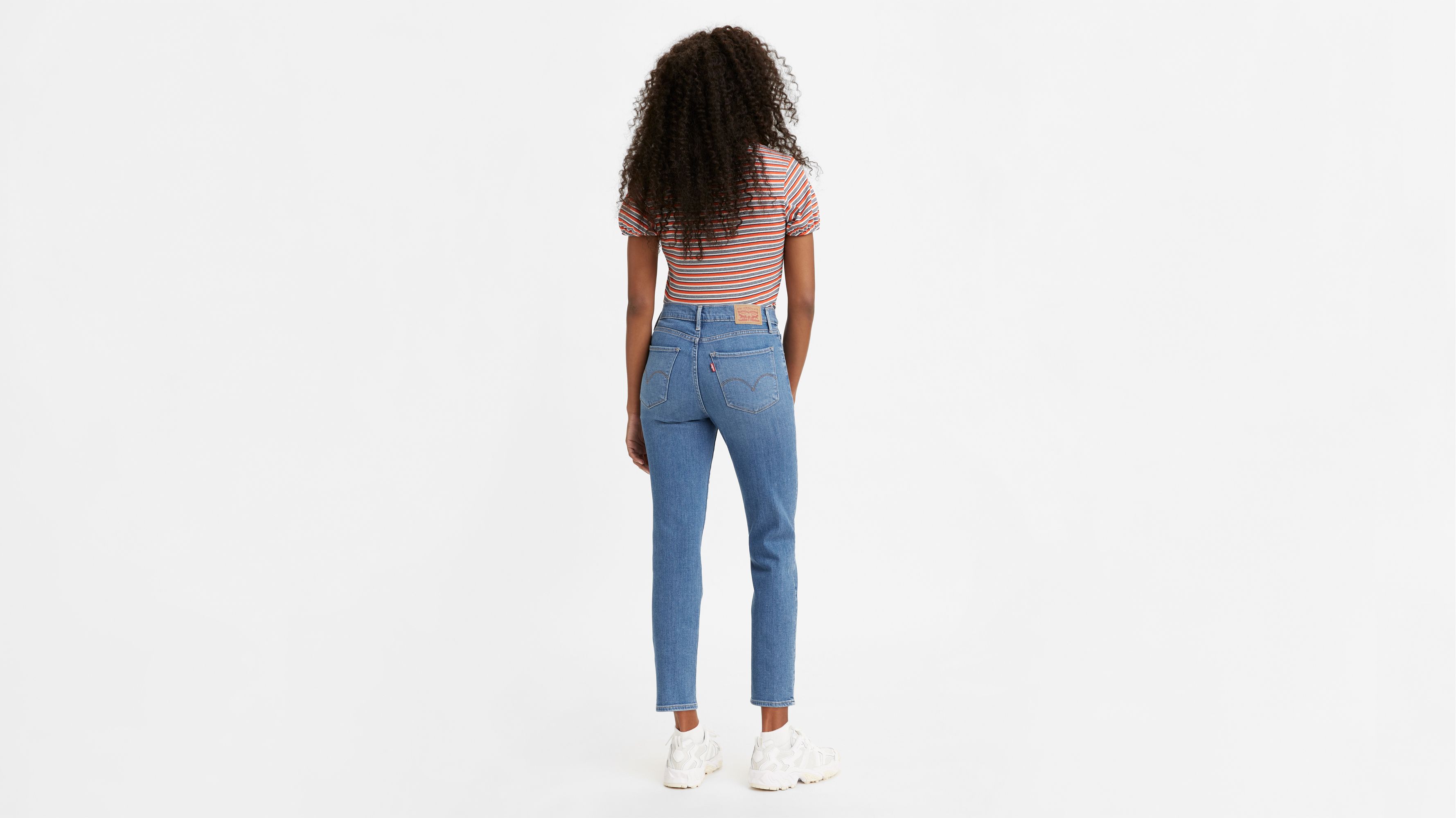 Denizen high store rise slim crop