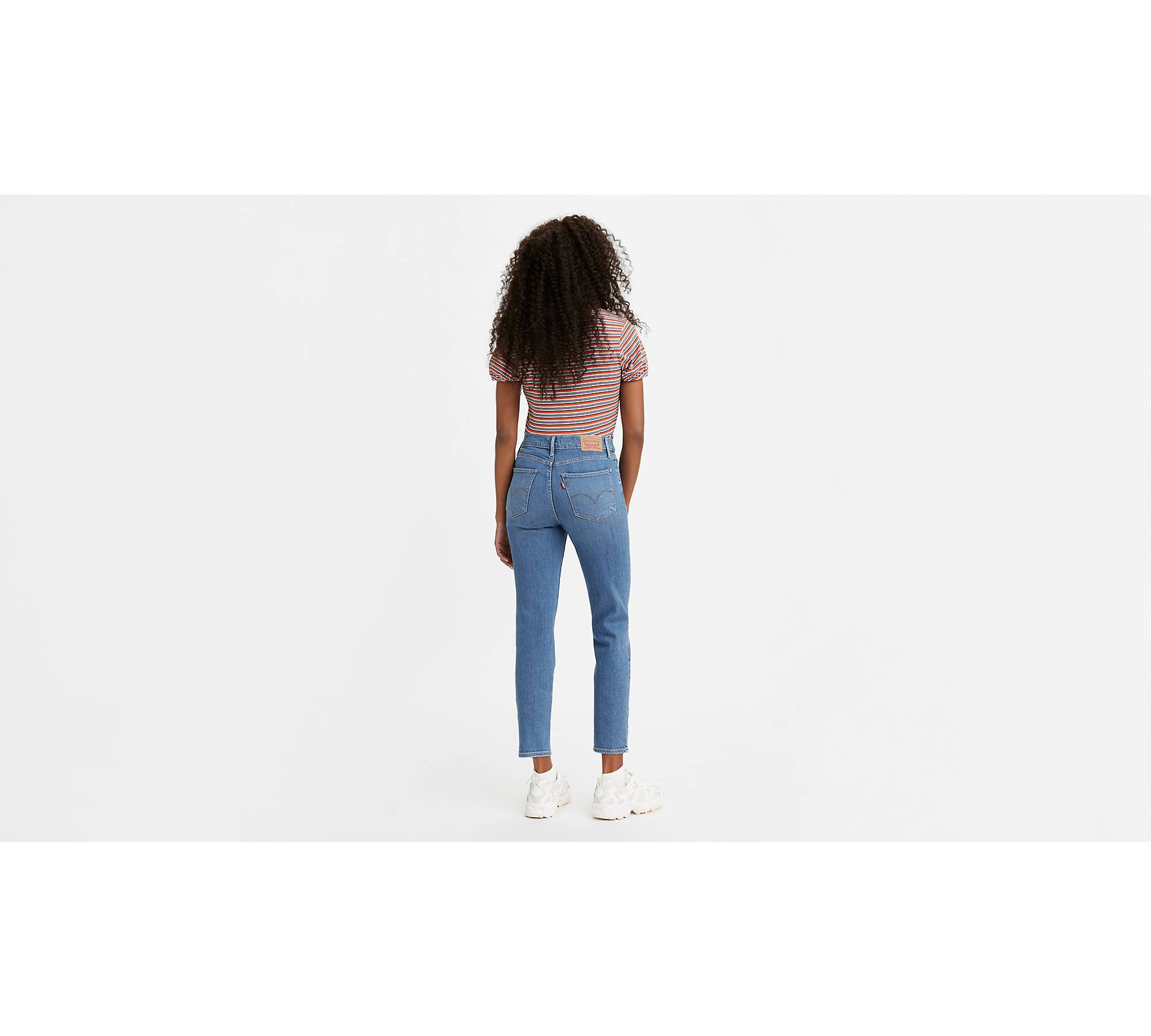 Levi's 724 High Rise Straight Crop in Black Pixel – Style Trend Clothiers