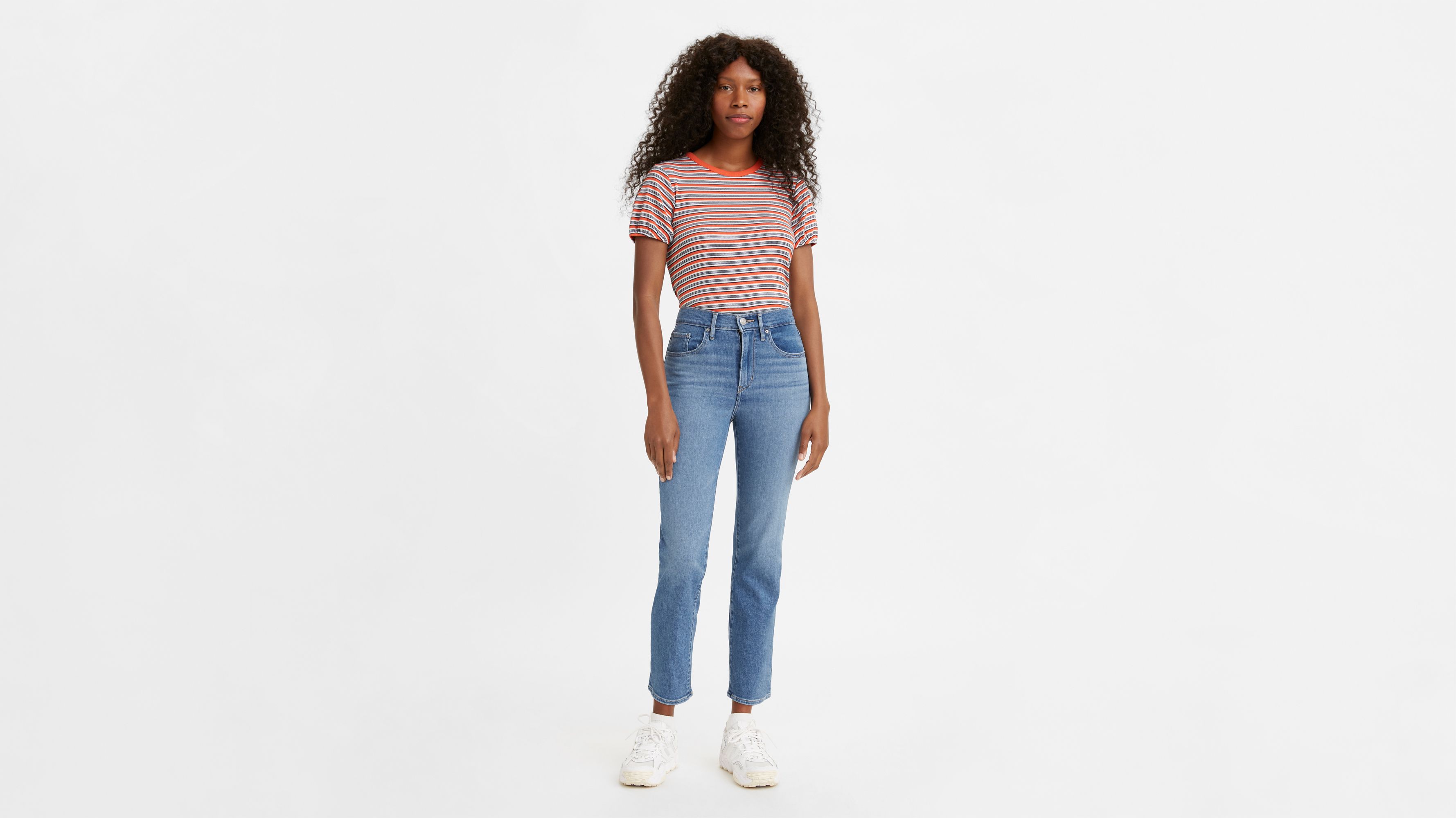Introducir 68+ imagen levi’s straight crop jeans