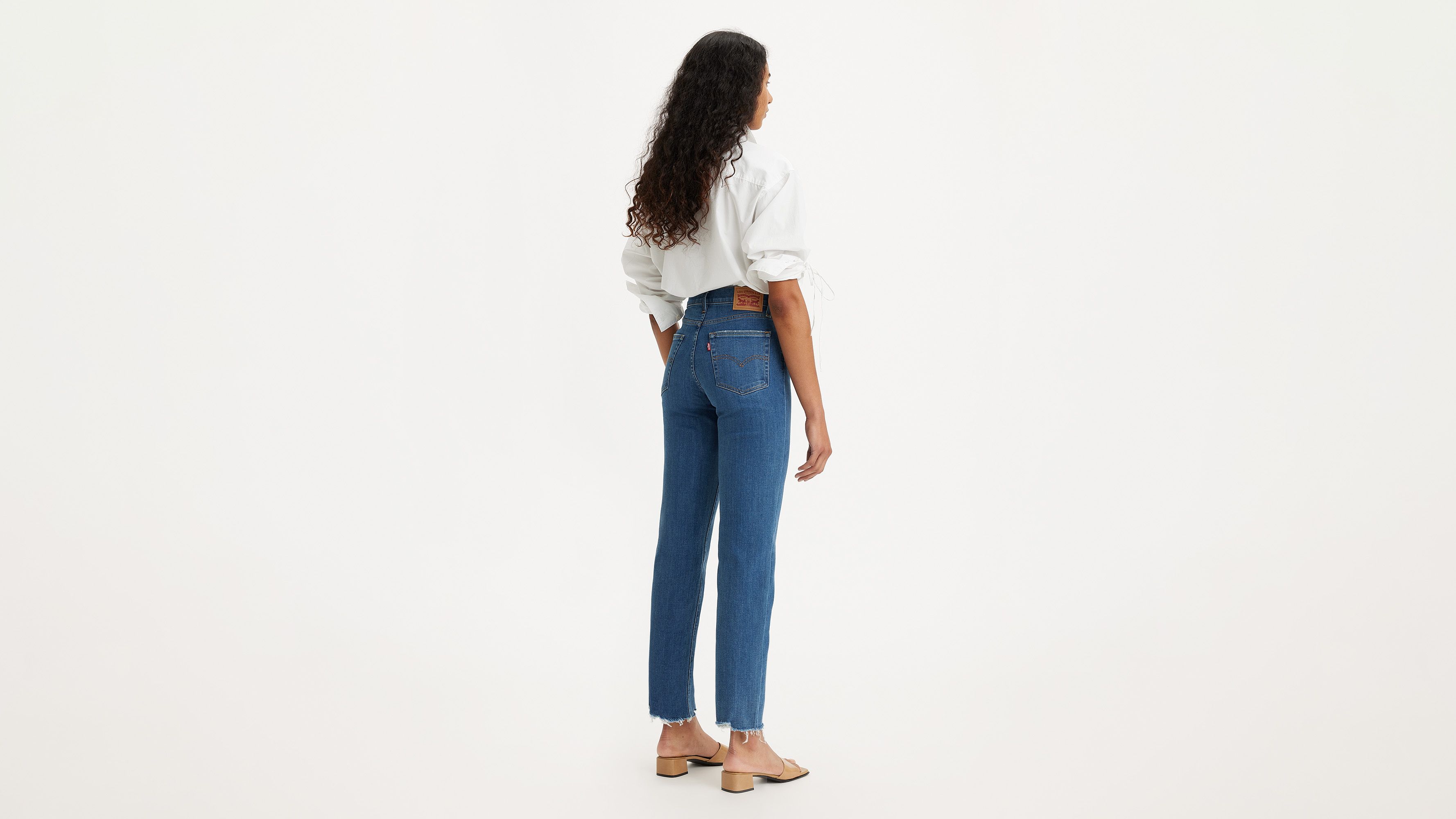 Slim Crop Women's Jeans - Dark Wash