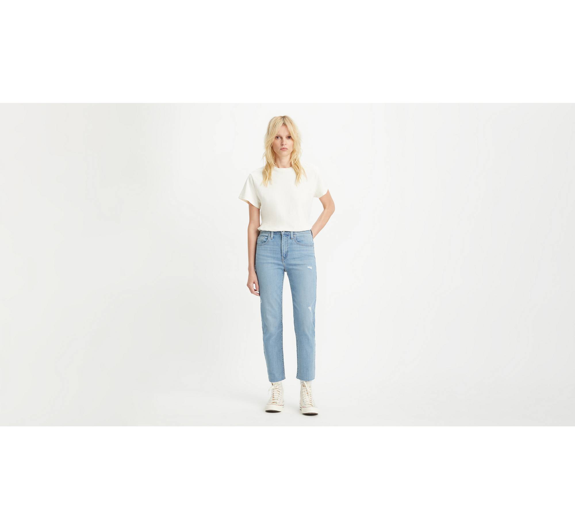 724™ Rechte Cropped Jeans met Hoge Taille 1