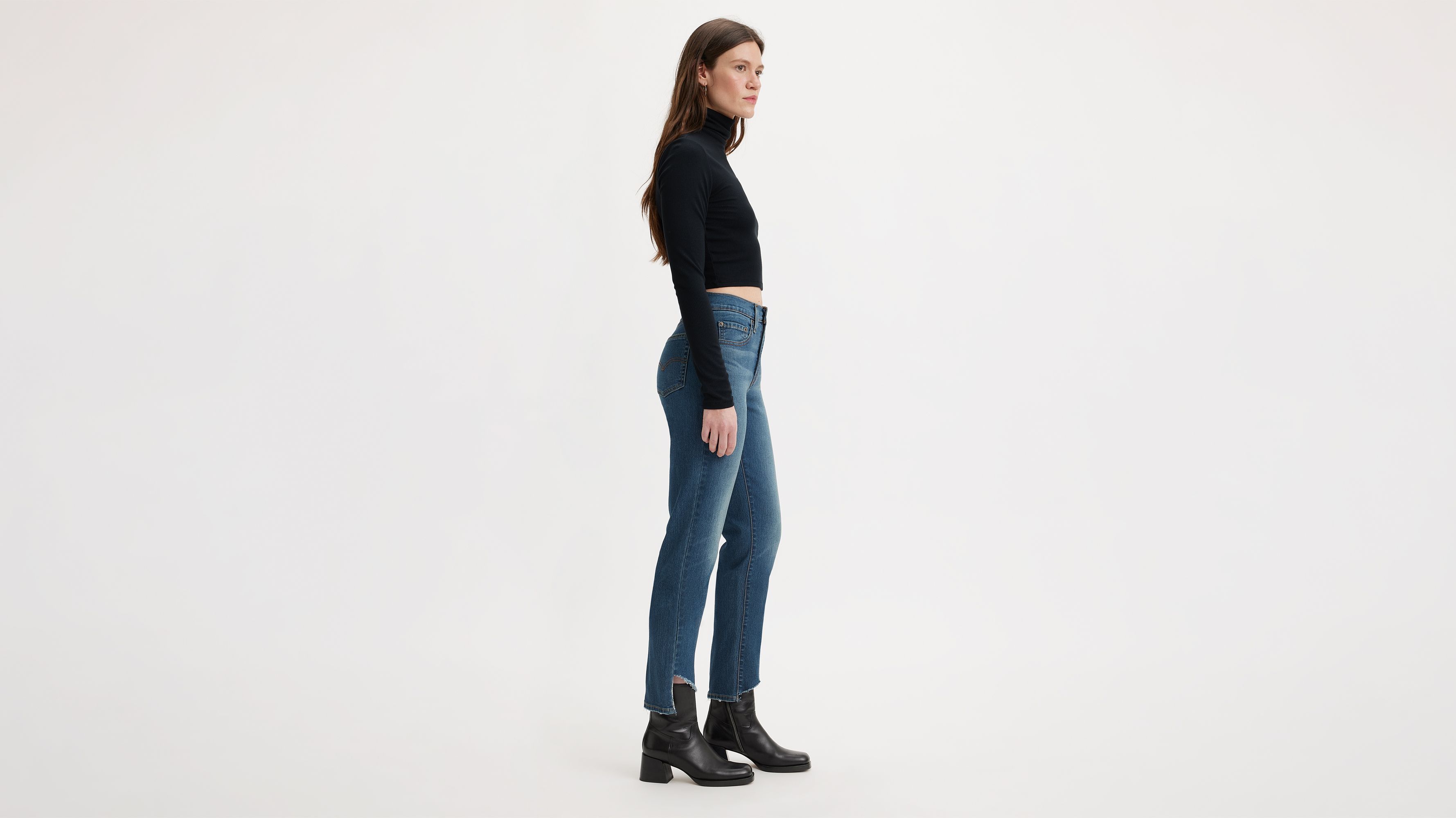 Black Cami Top & Cropped High Rise Jeans - LivvyLand