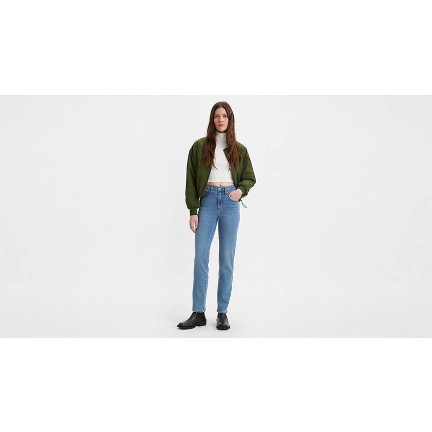 724™ High Rise Straight Crop Jeans 1