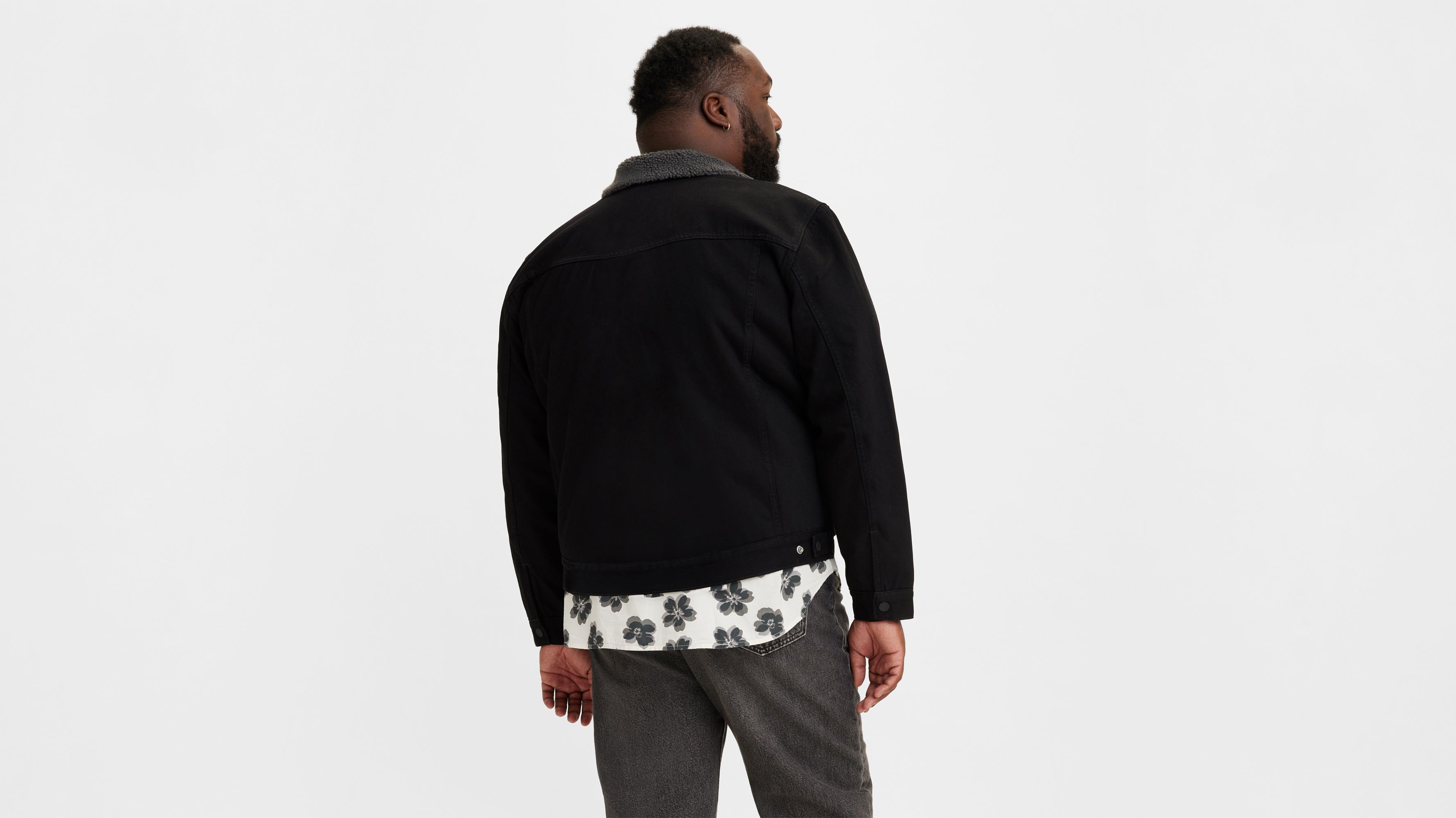 Type Iii Sherpa Trucker Jacket (tall) - Black | Levi's® US
