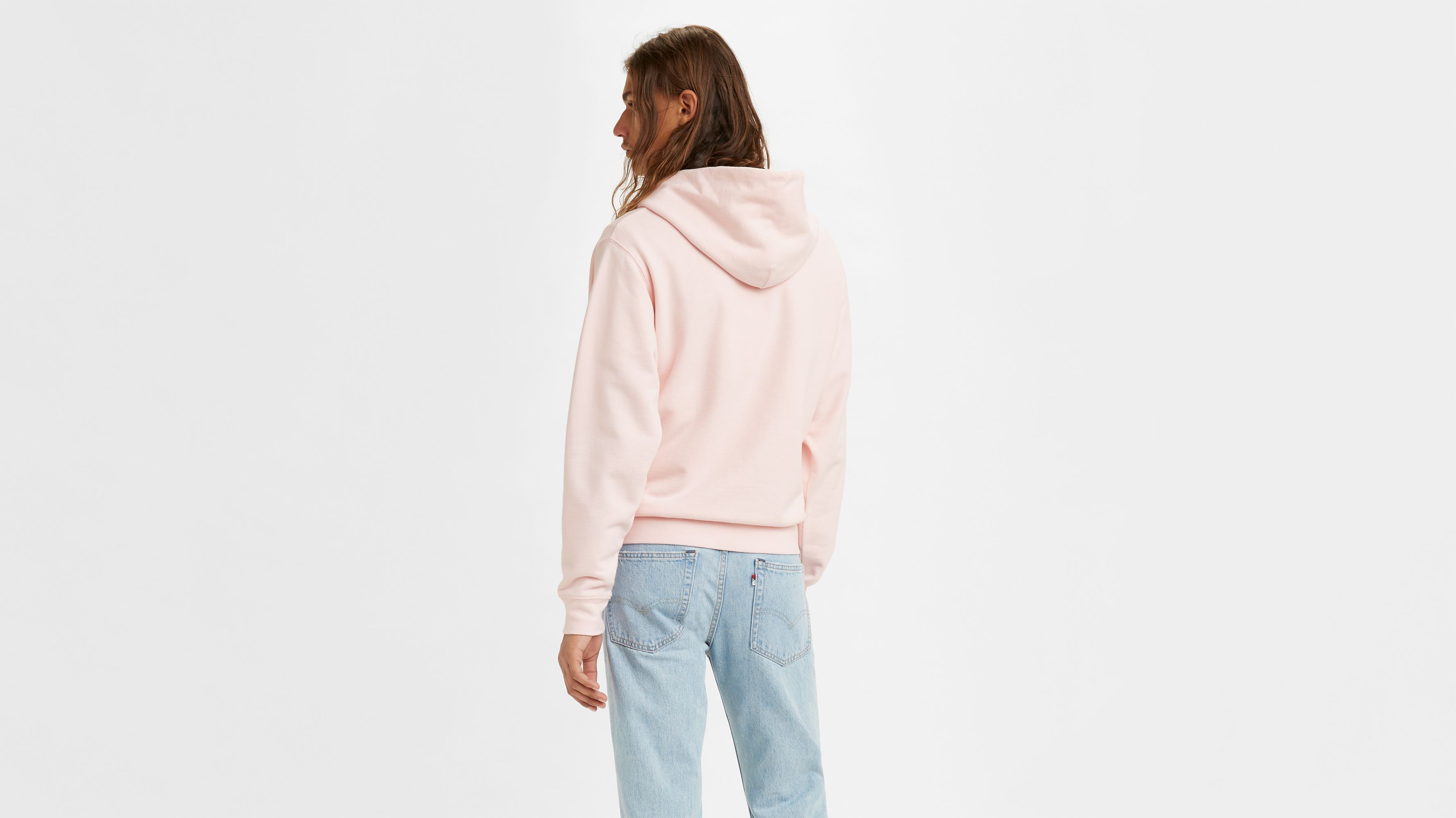 levis pink hoodie
