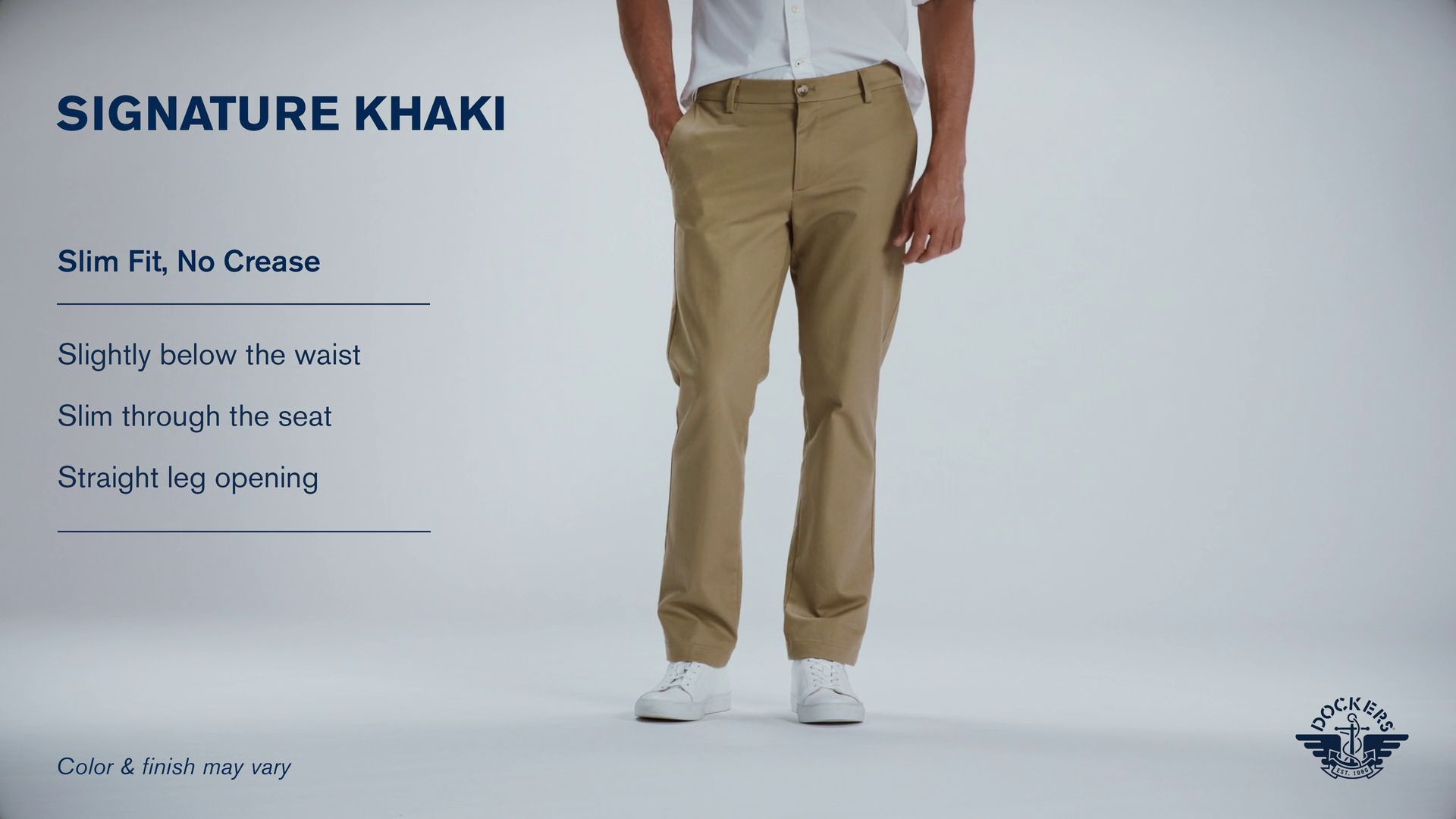 dockers slim tapered signature khaki