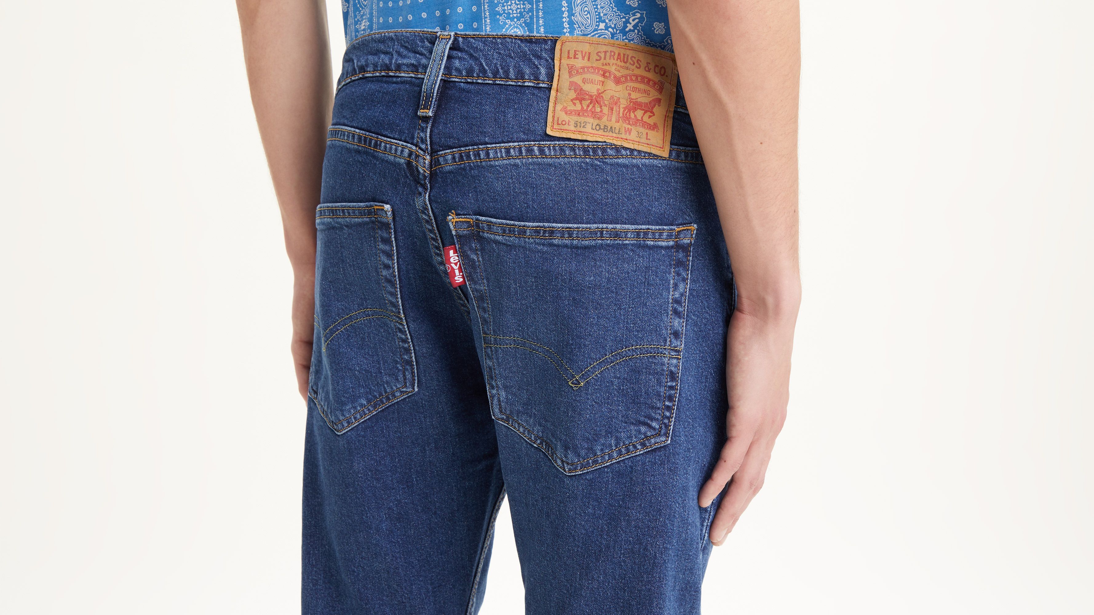 512™ Slim Tapered Lo-ball Jeans - Blue | Levi's® GB