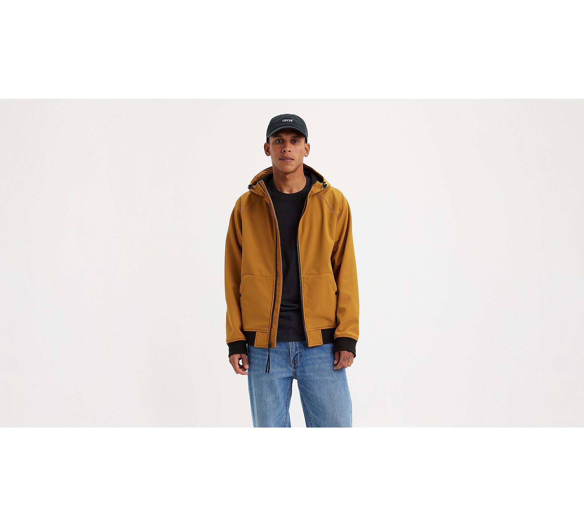 Soft Shell Hoodie Bomber Jacket - Yellow | Levi's® CA