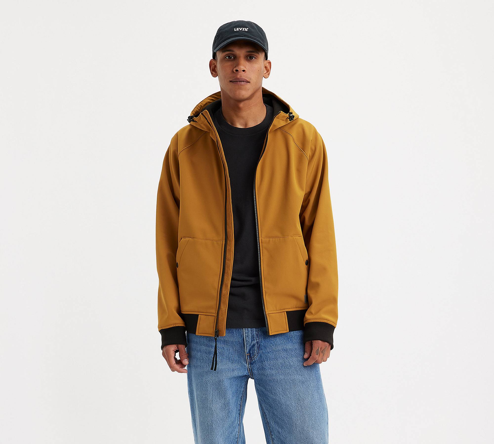 Soft Shell Hoodie Bomber Jacket - Yellow | Levi's® US