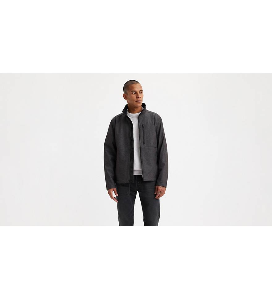Soft Shell Stand Collar Jacket - Grey | Levi's® US