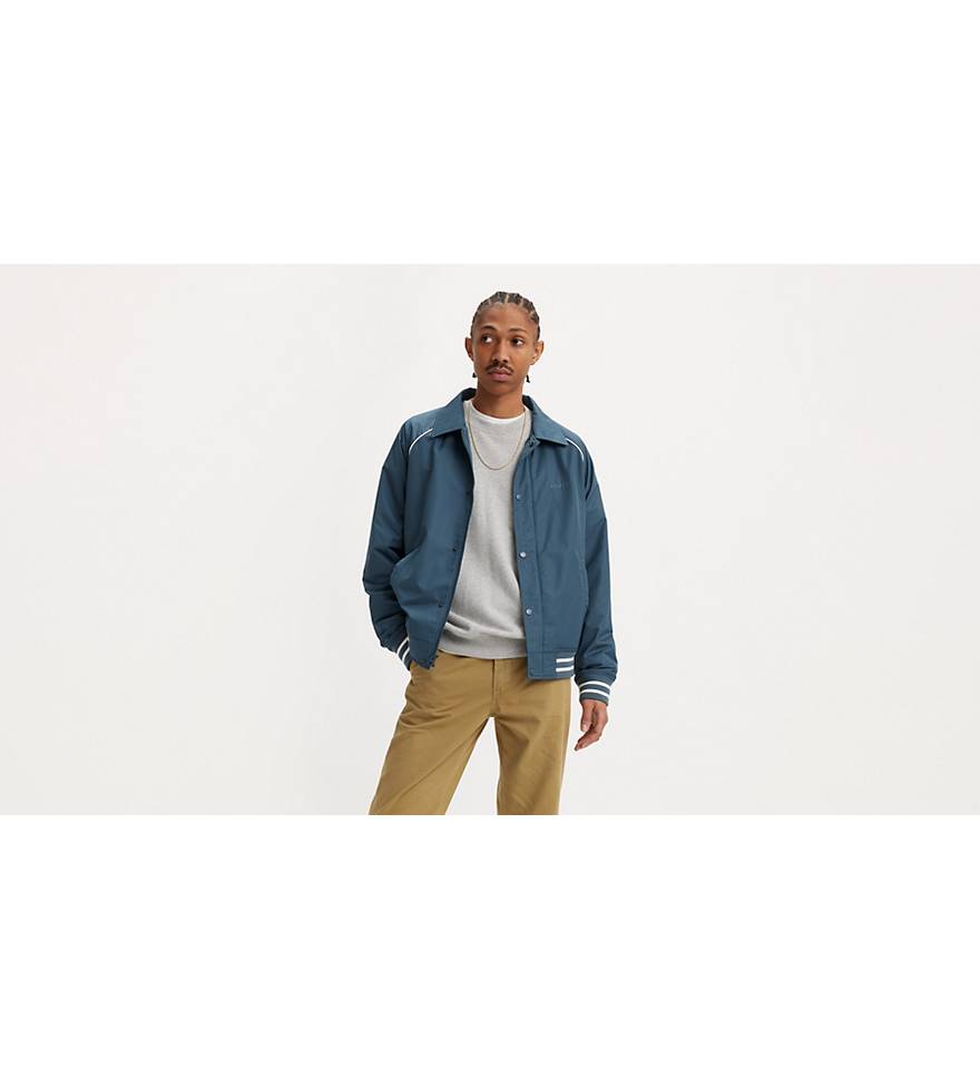 Laydown Collar Raglan Varsity Jacket - Blue | Levi's® US