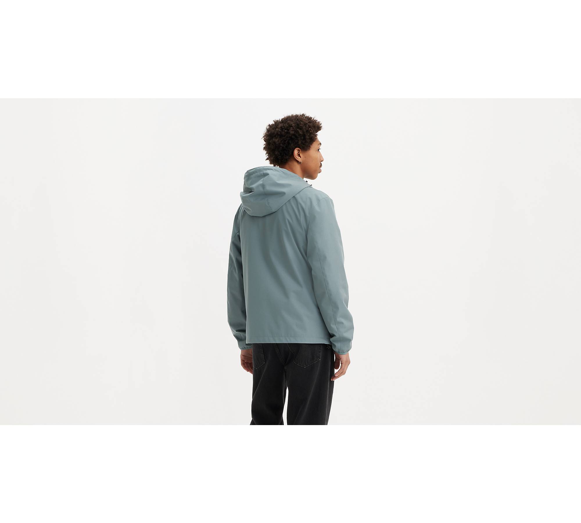 Liveday Jacket Hooded Coat Waterproof Warm Windbreaker for Men Fishing Hiking, Men's, Size: Medium, Black