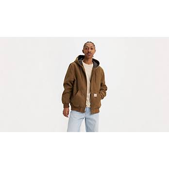 Potrero Workwear Hoodie Jacket - Brown | Levi's® US