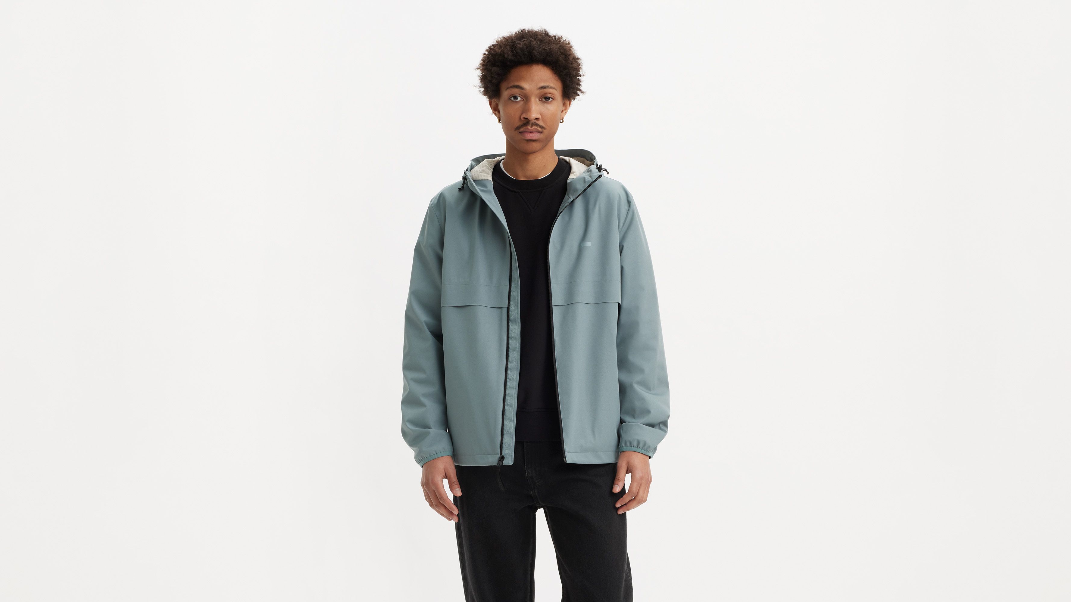 STOCK+STEIN® Wear Rain Jacket  ドイツ製 Hooded Rain Windbreaker Jacket - Green | Levi's® CA