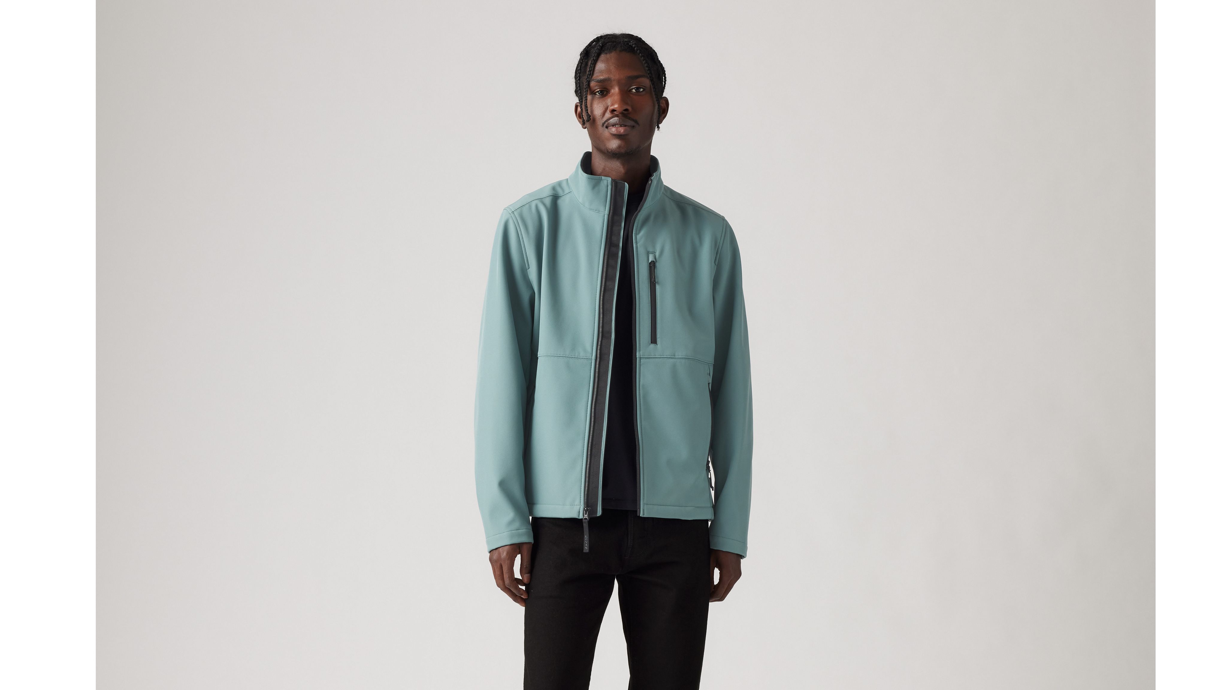 Soft Shell Stand Collar Jacket - Green | Levi's® CA