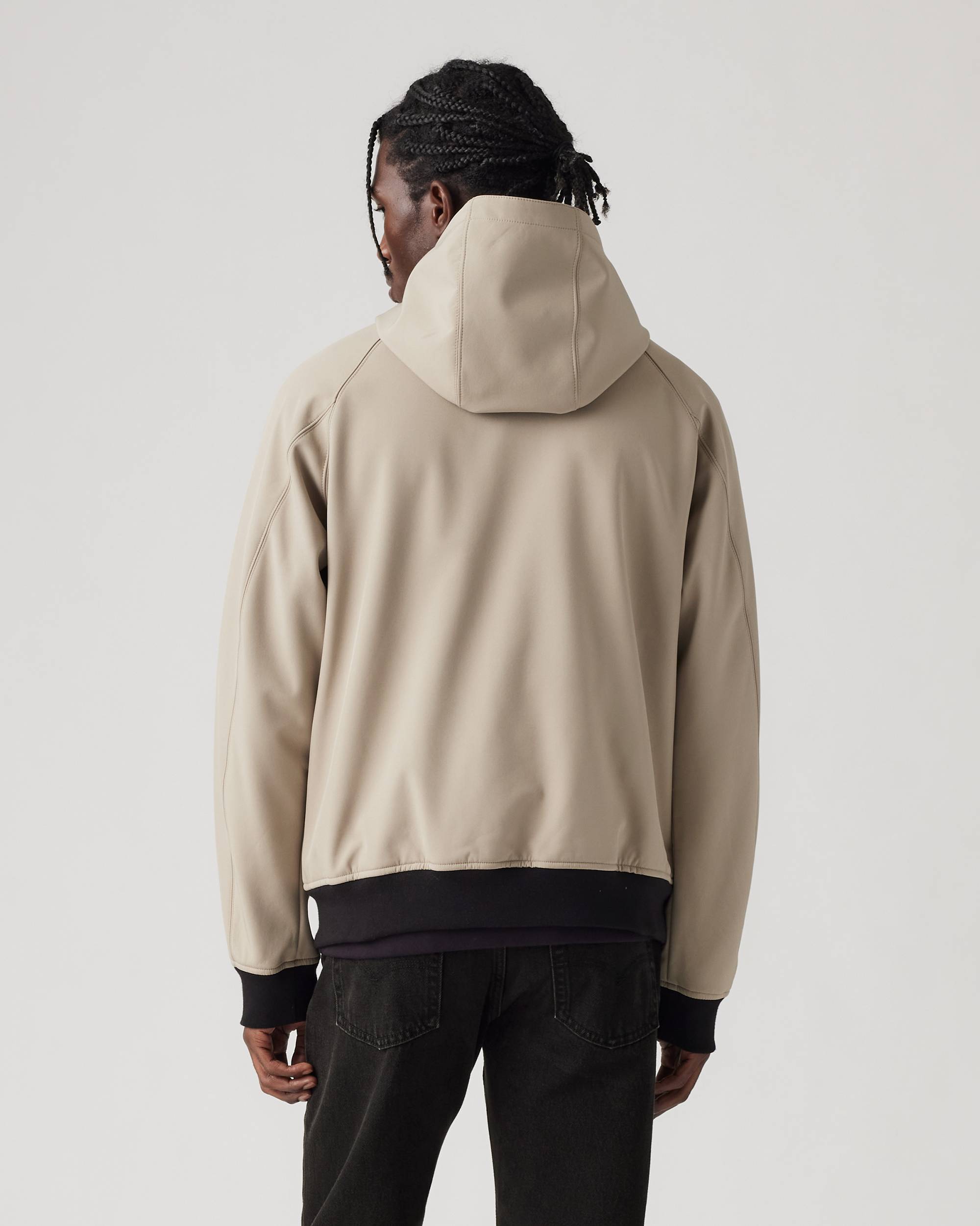 Soft Shell Hoodie Bomber Jacket - Grey | Levi's® US Soft Shell Hoodie Bomber Jacket - Grey | Levi's® US