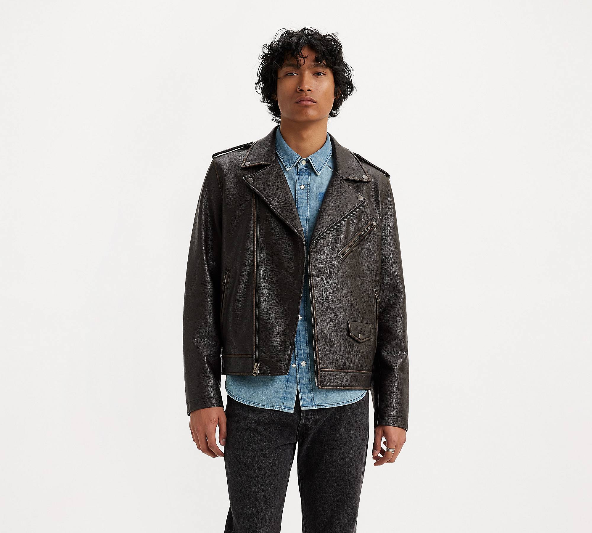 Faux Leather Moto Jacket - Black | Levi's® US