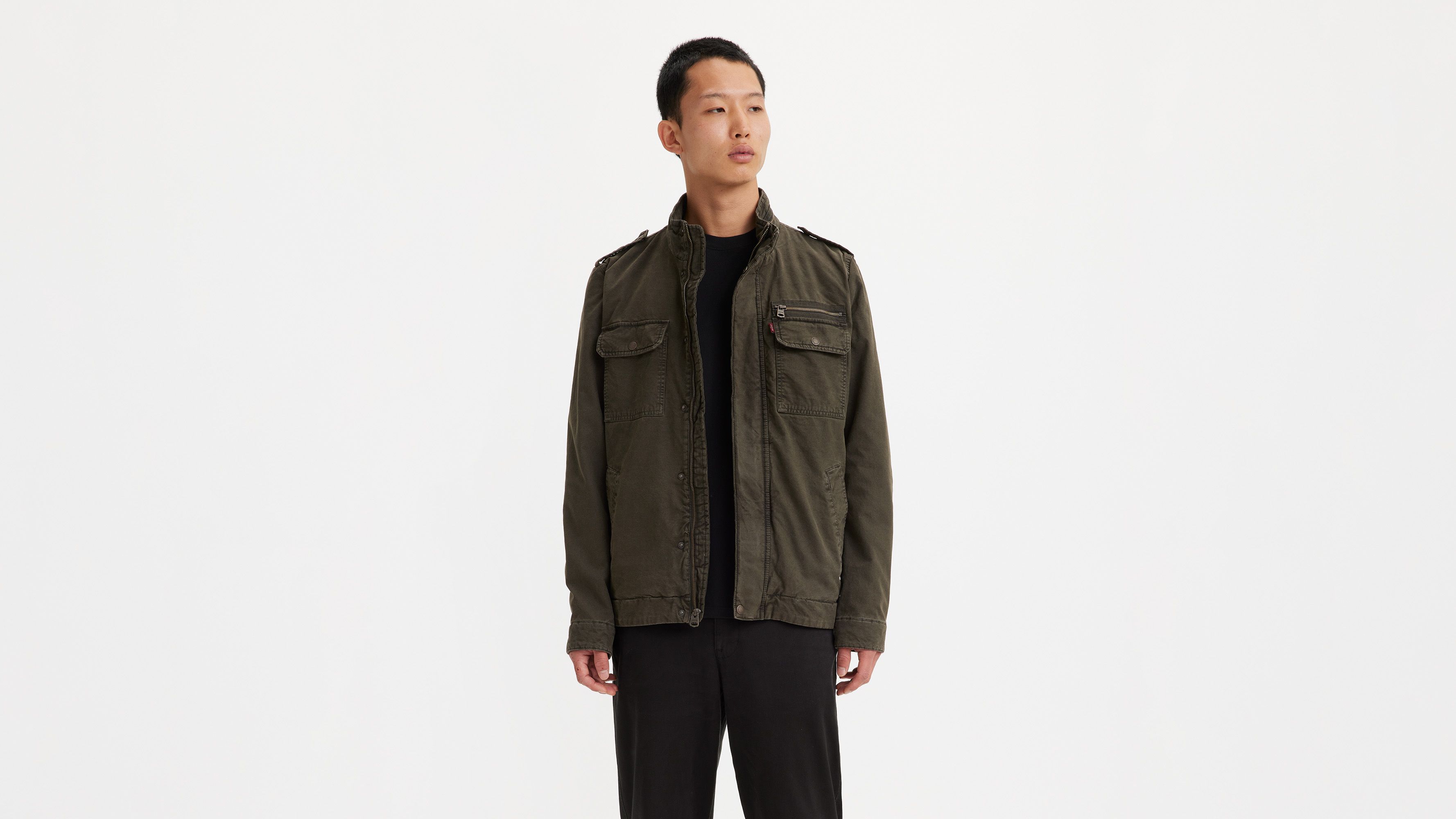 Levis green outlet coat