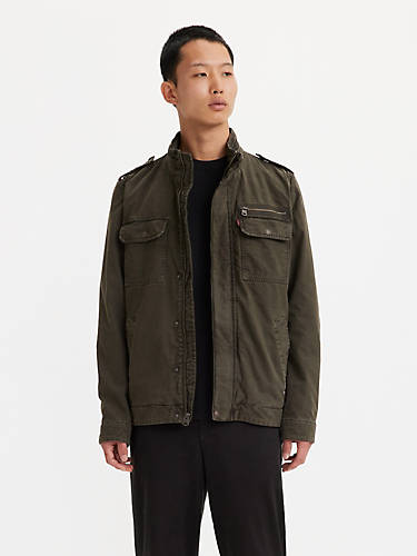 리바이스 Levi Cotton Military Jacket,Olive - Green