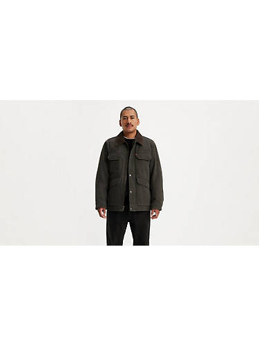 리바이스 Levi Chore Coat With Corduroy Collar Jacket,Olive - Green