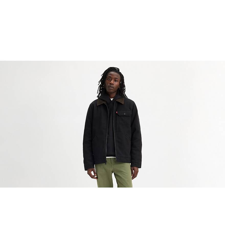 Cotton Canvas Depot Jacket - Black | Levi's® US