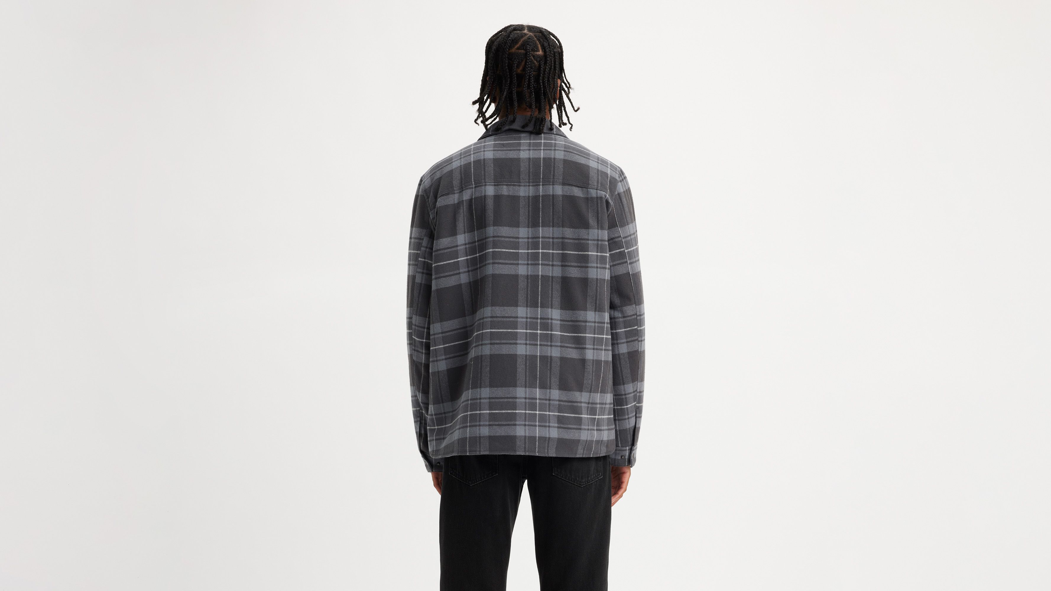 Cotton Plaid Quilted Lining Shacket 2