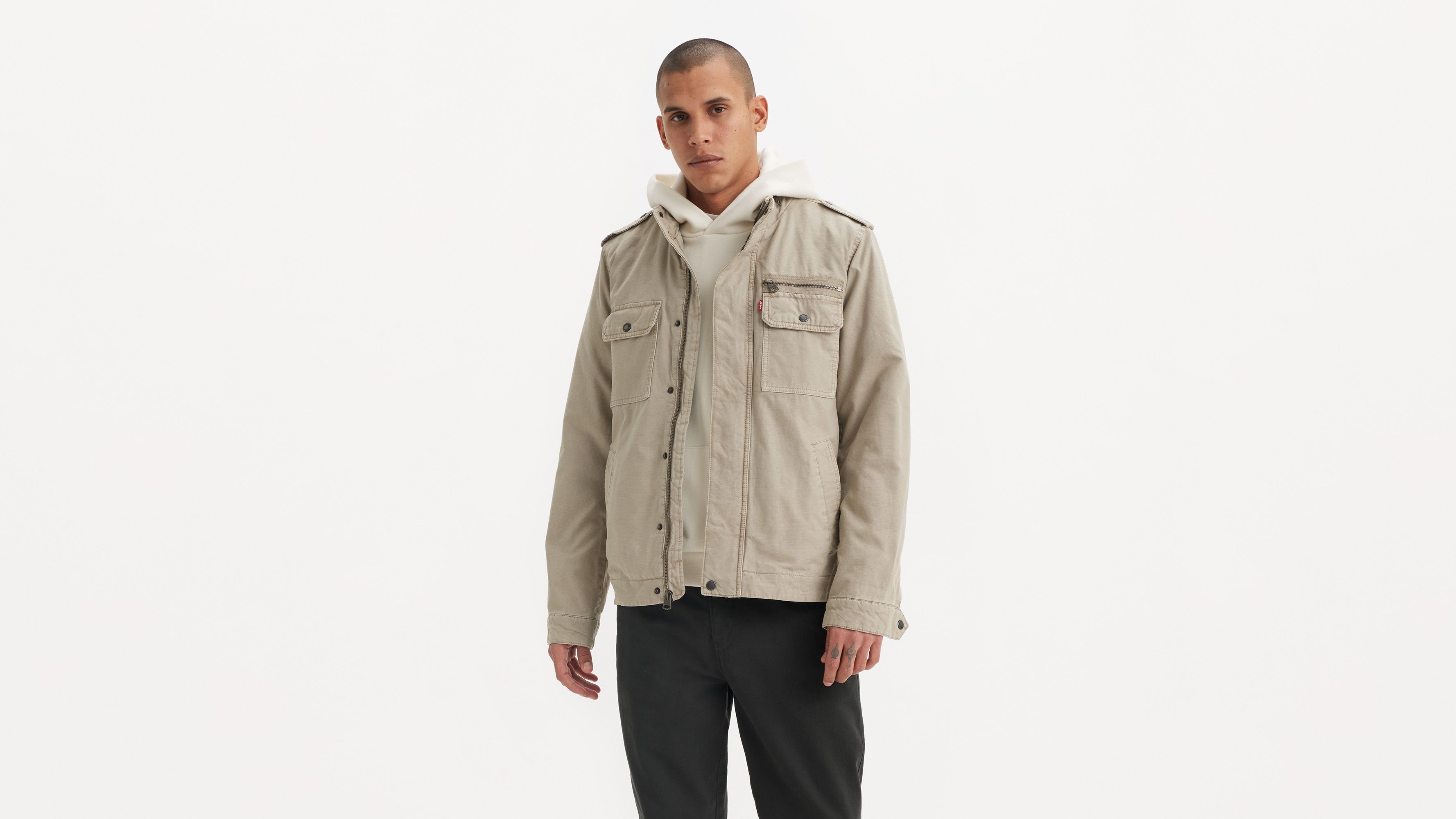 Cotton Military Jacket - Grey | Levi's® CA