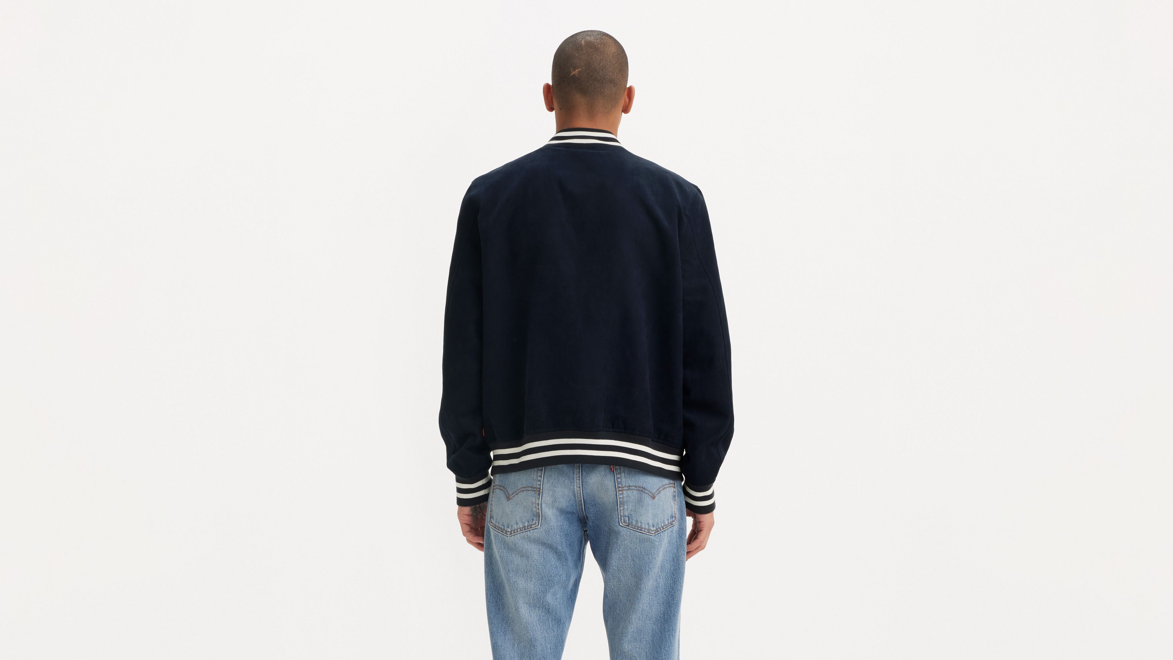 Levi's men's faux suede varsity baseball bomber jacket store