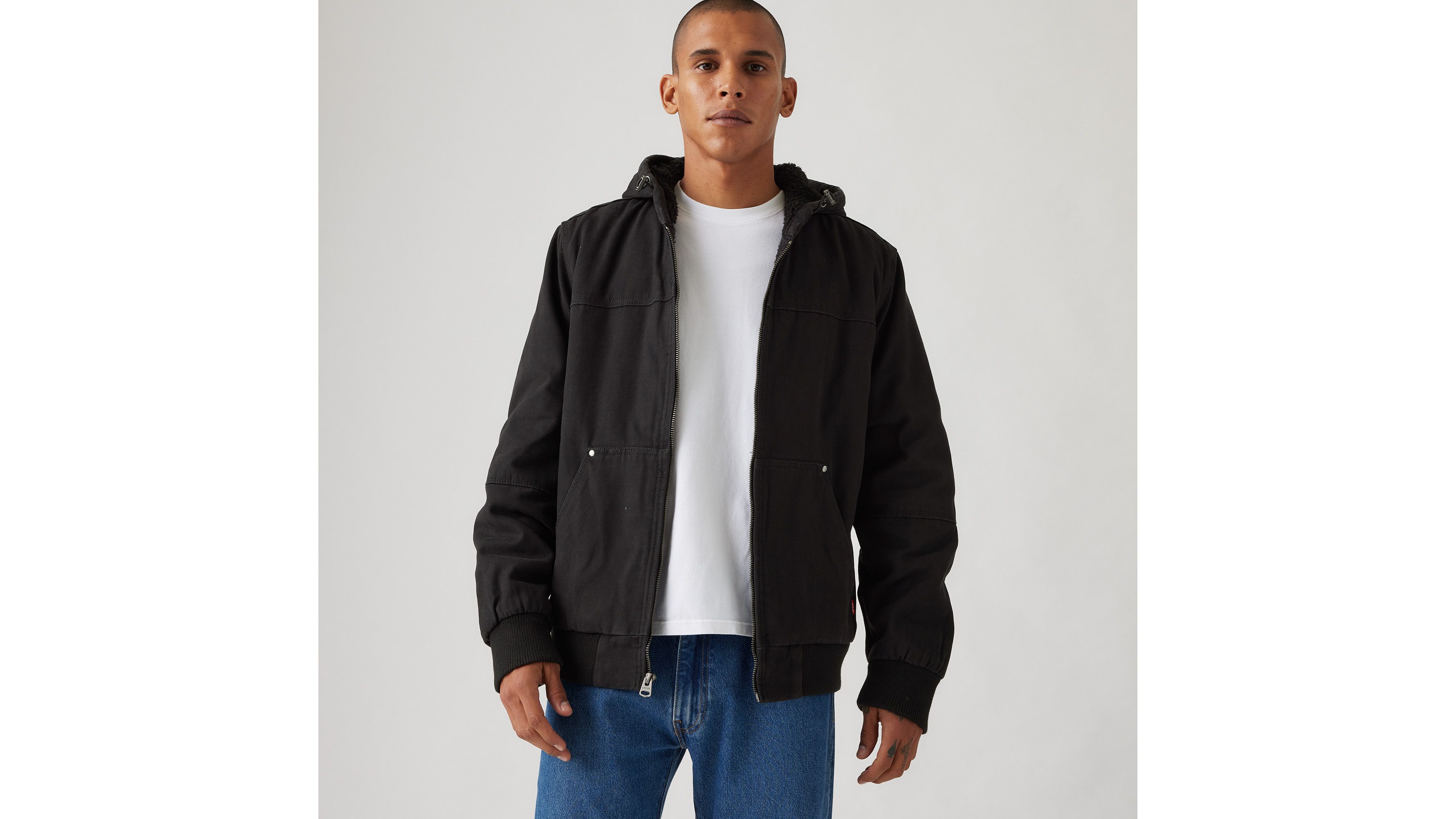 Sherpa Lined Hooded Jacket