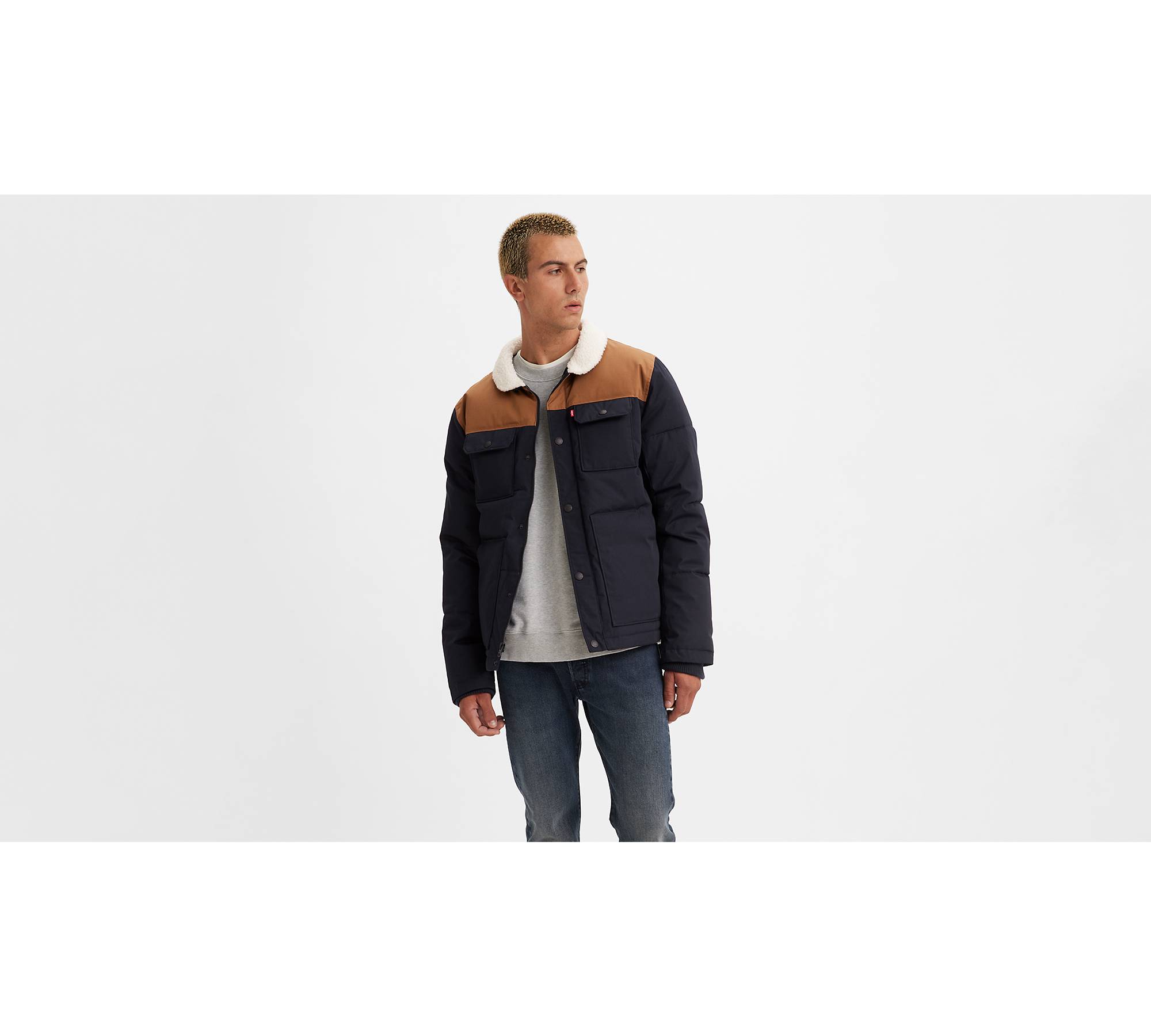 Quilted Woodsman Puffer Jacket - Multi-color