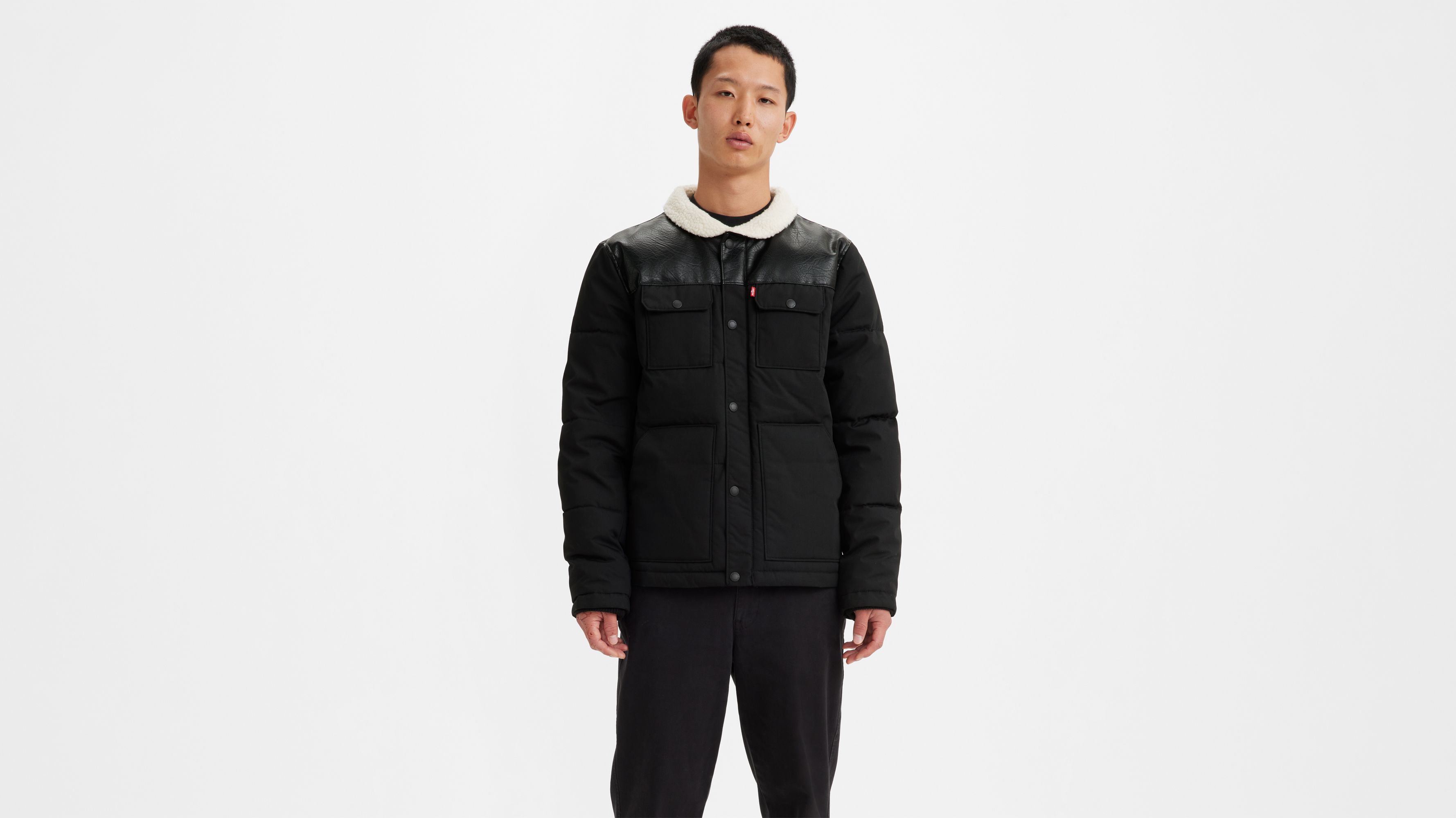 Quilted Woodsman Puffer Jacket - Black | Levi's® US