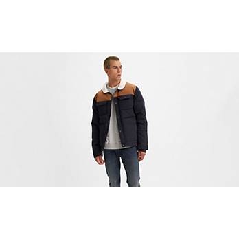 Quilted Sherpa Puffer Jacket 2