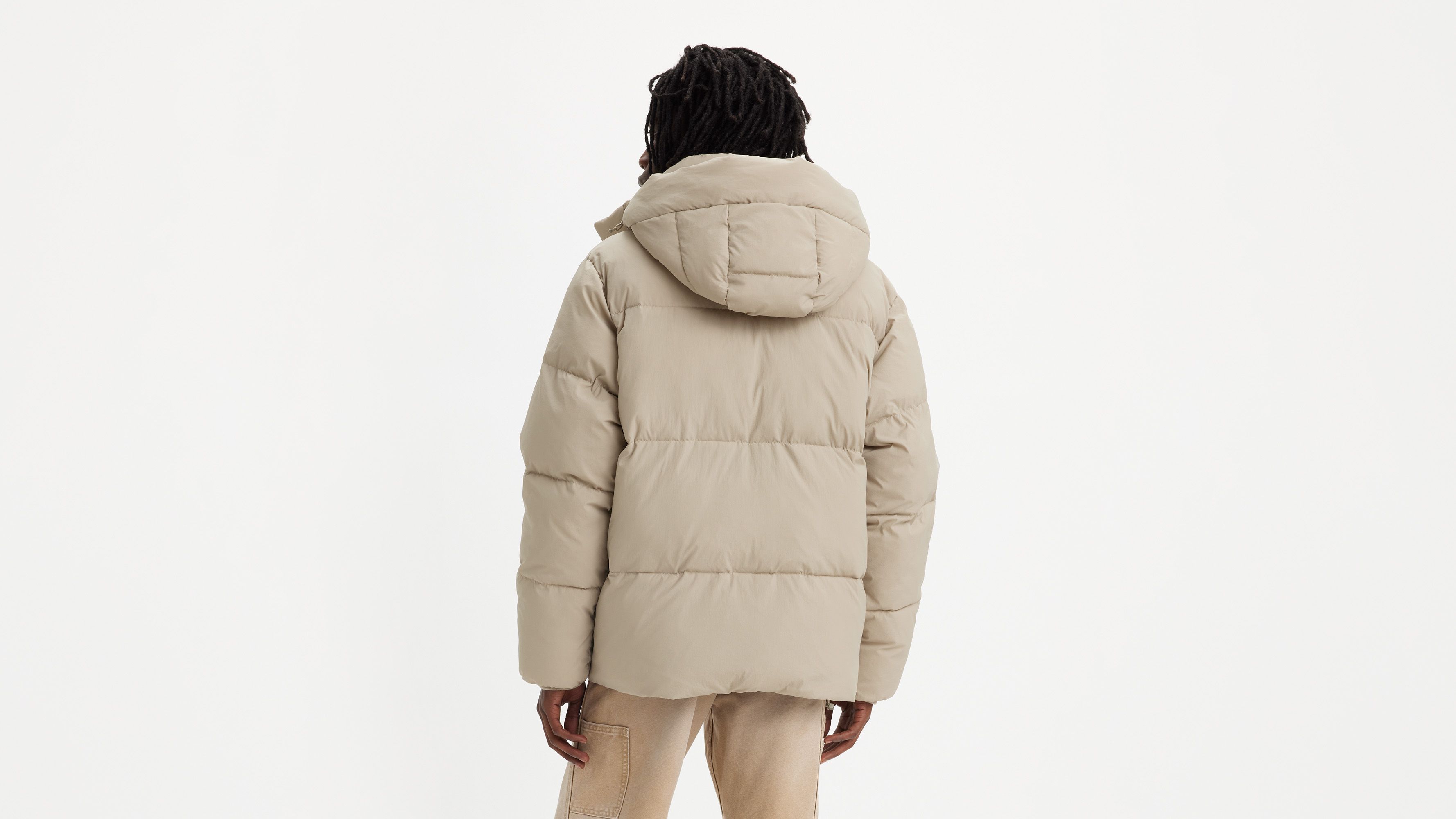 Dry Touch Nylon Hooded Puffer Jacket 2