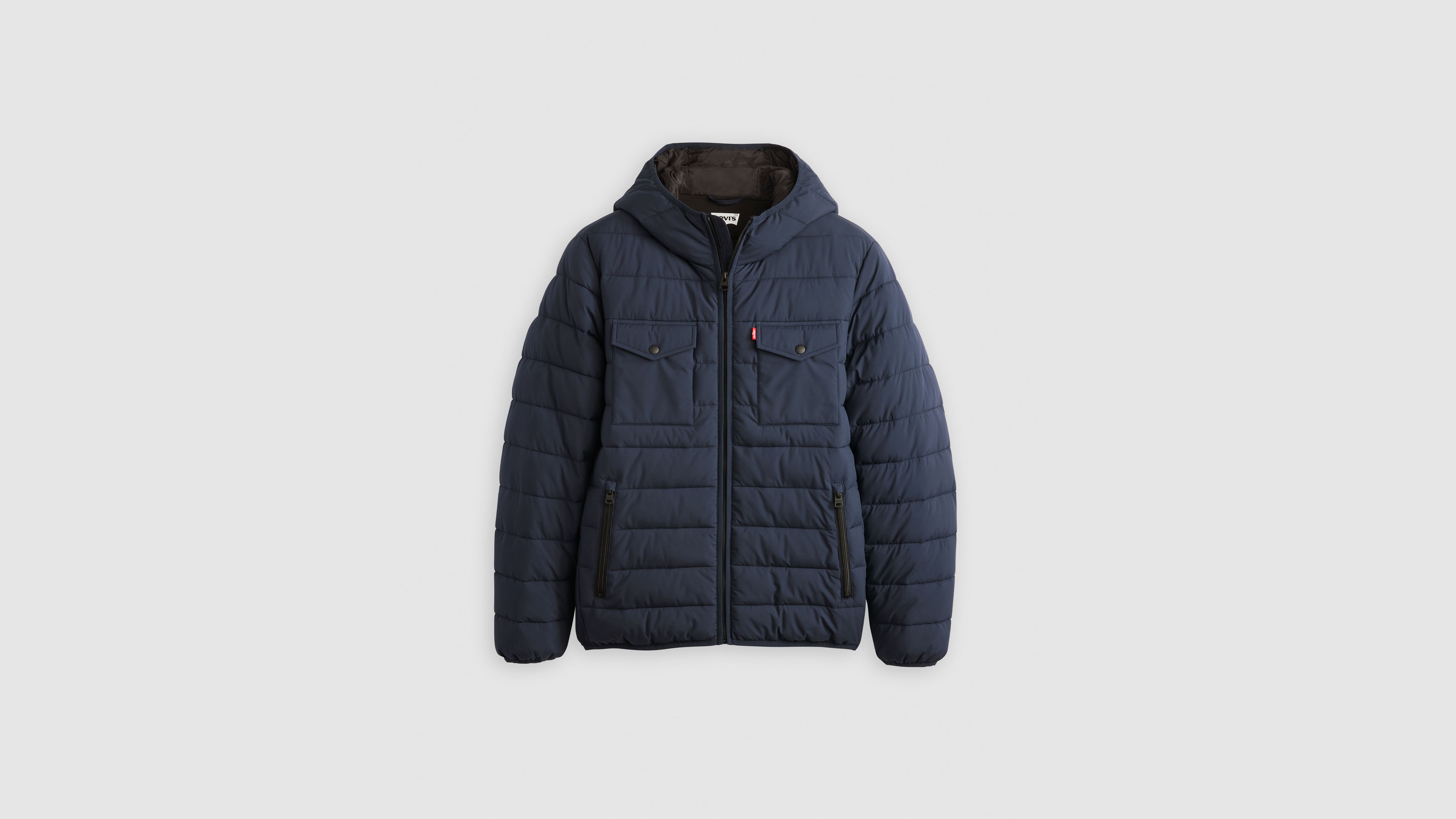 Hooded 2 Chest Pocket Puffer Jacket 5